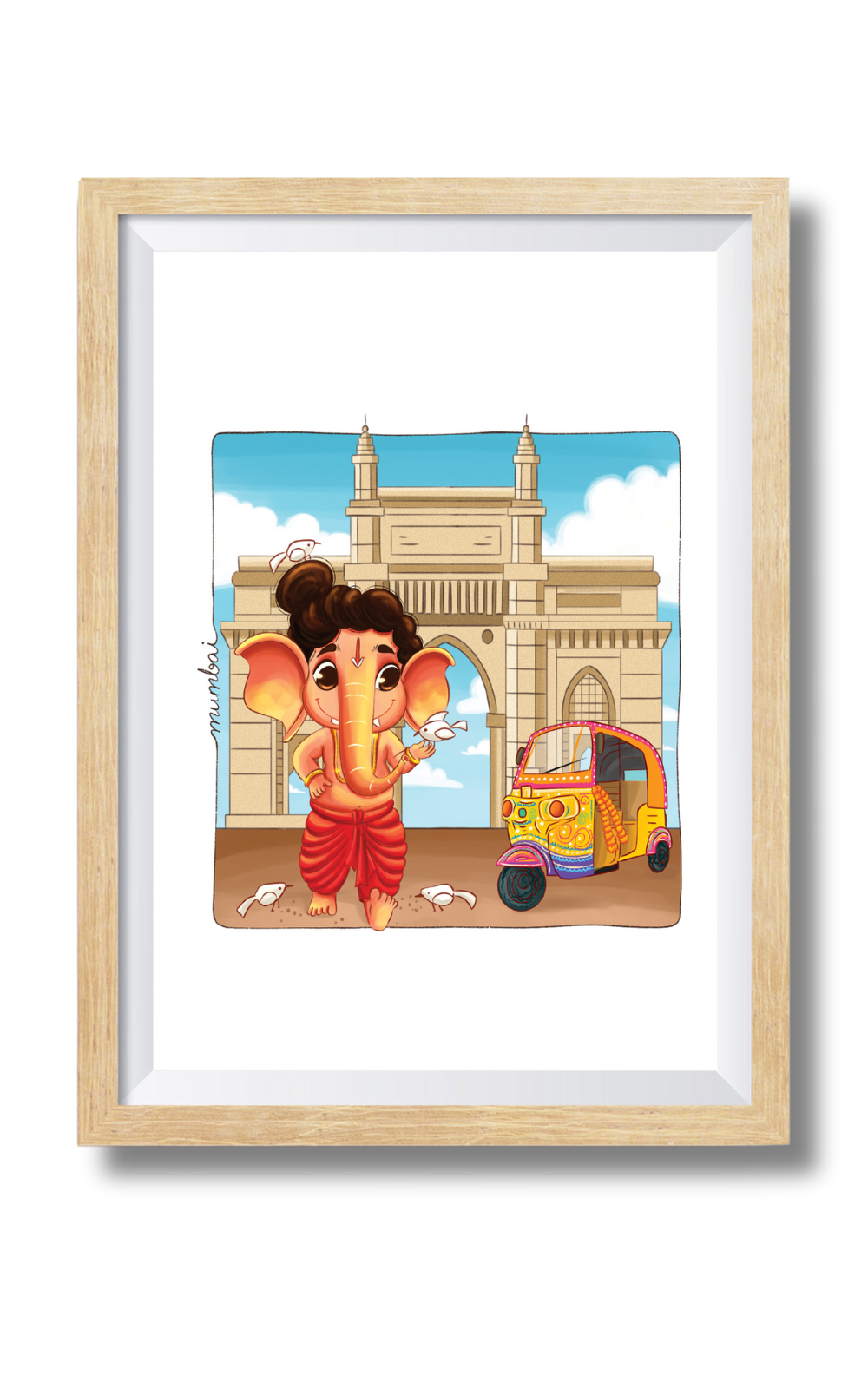 Ganesha In Mumbai Wall Art