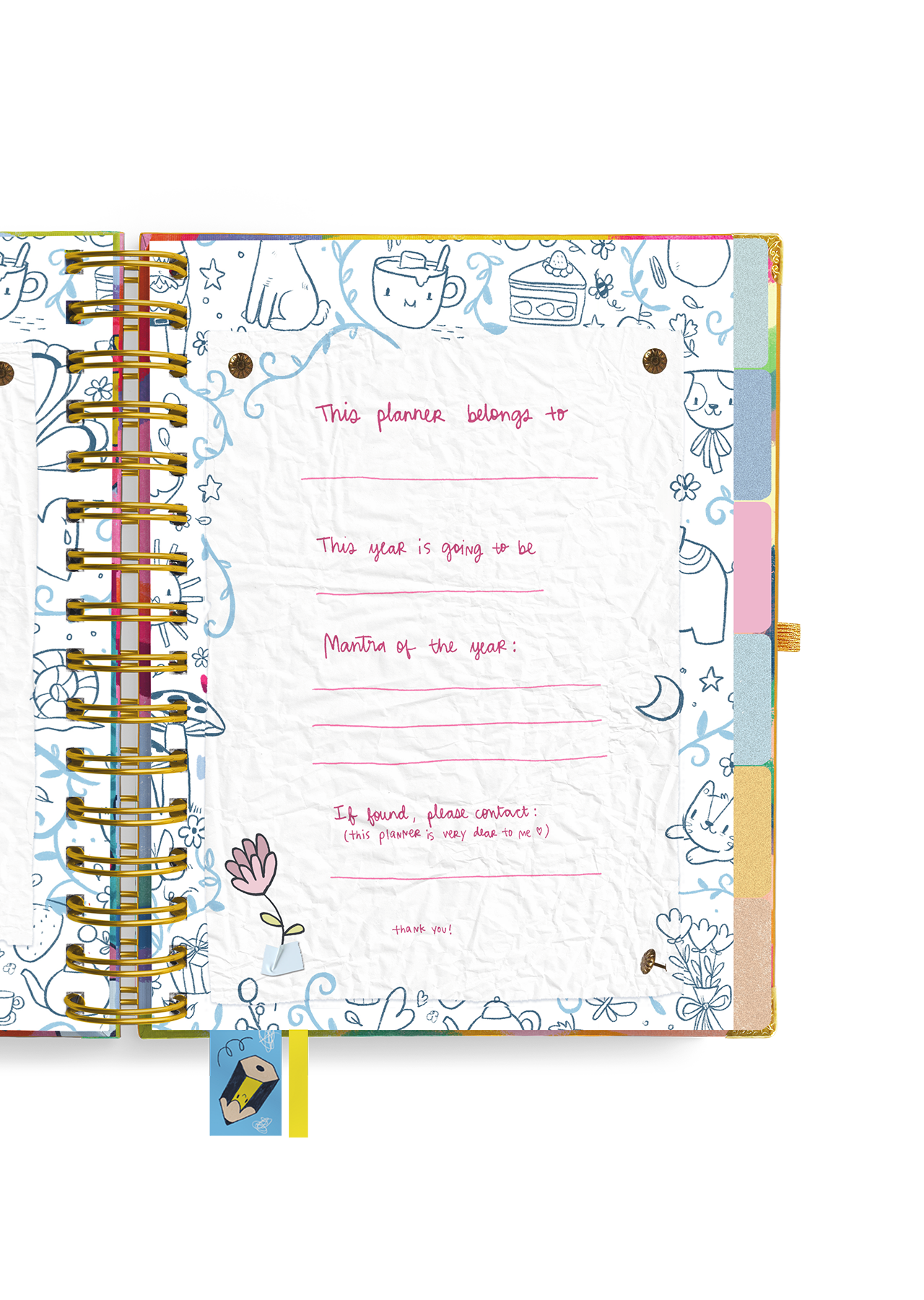 The Ultimate Joy Undated Wiro Planner + Pocket Planner + Sticker Book