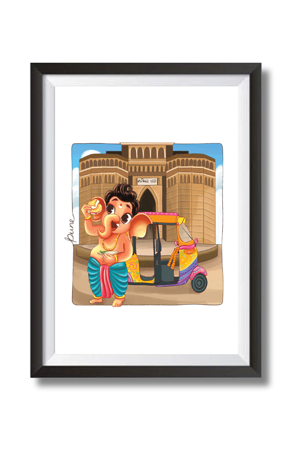 Ganesha In Pune Wall Art