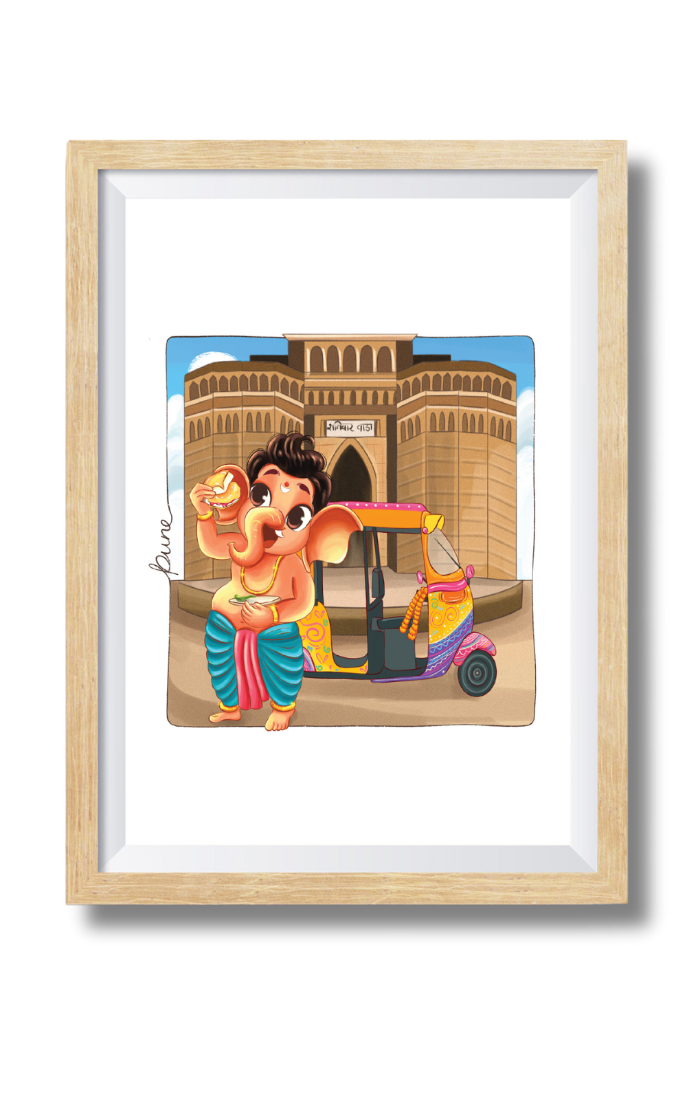 Ganesha In Pune Wall Art