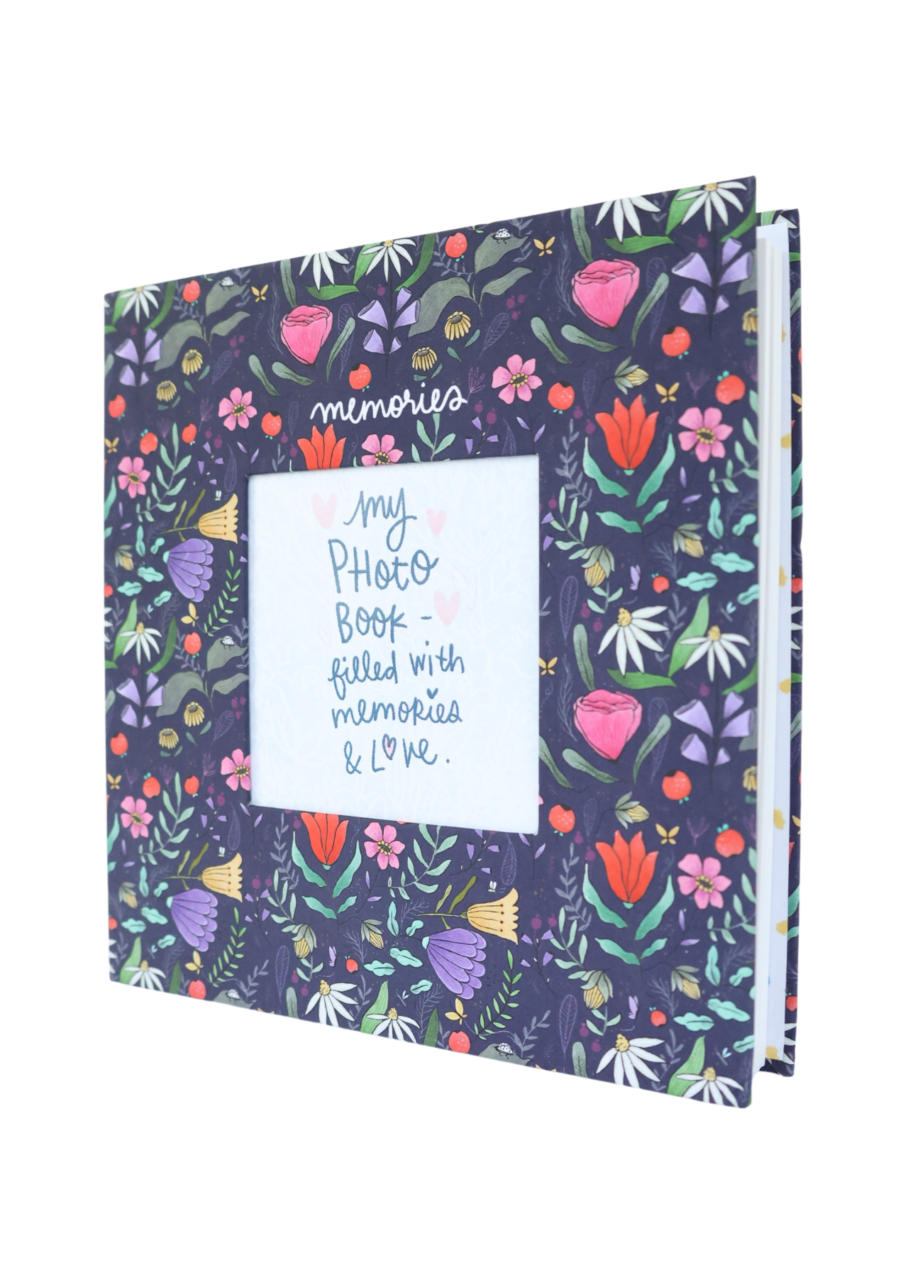 Purple Floral Mini Photo Album