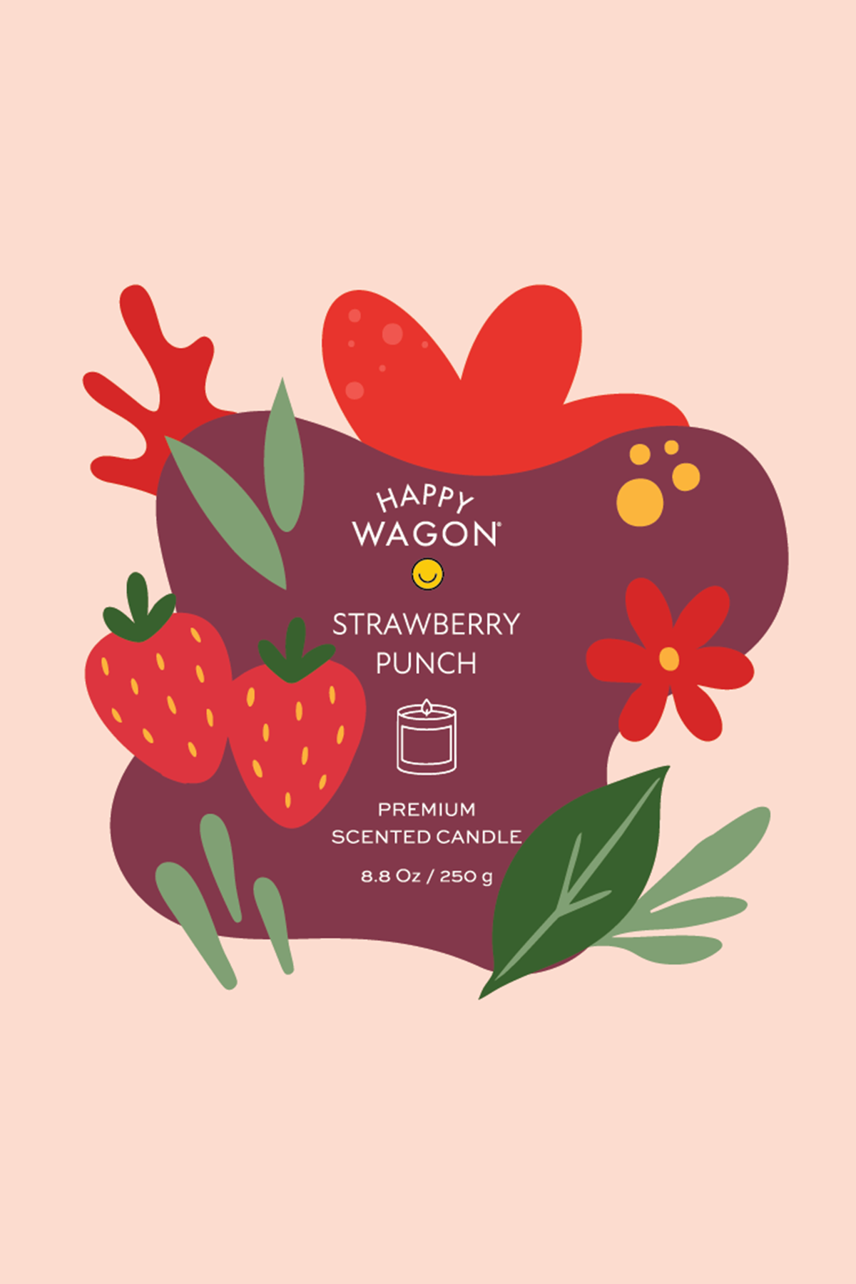 Scented Candle - Strawberry punch