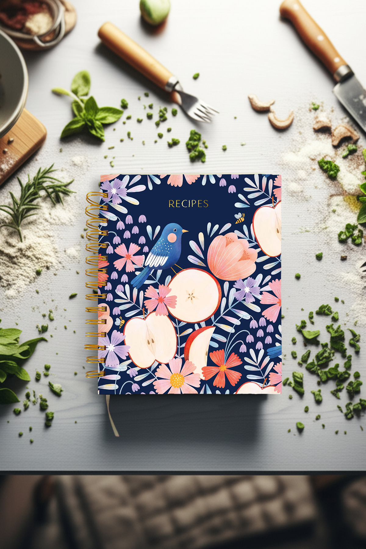 Apple Bird Garden Recipe Journal