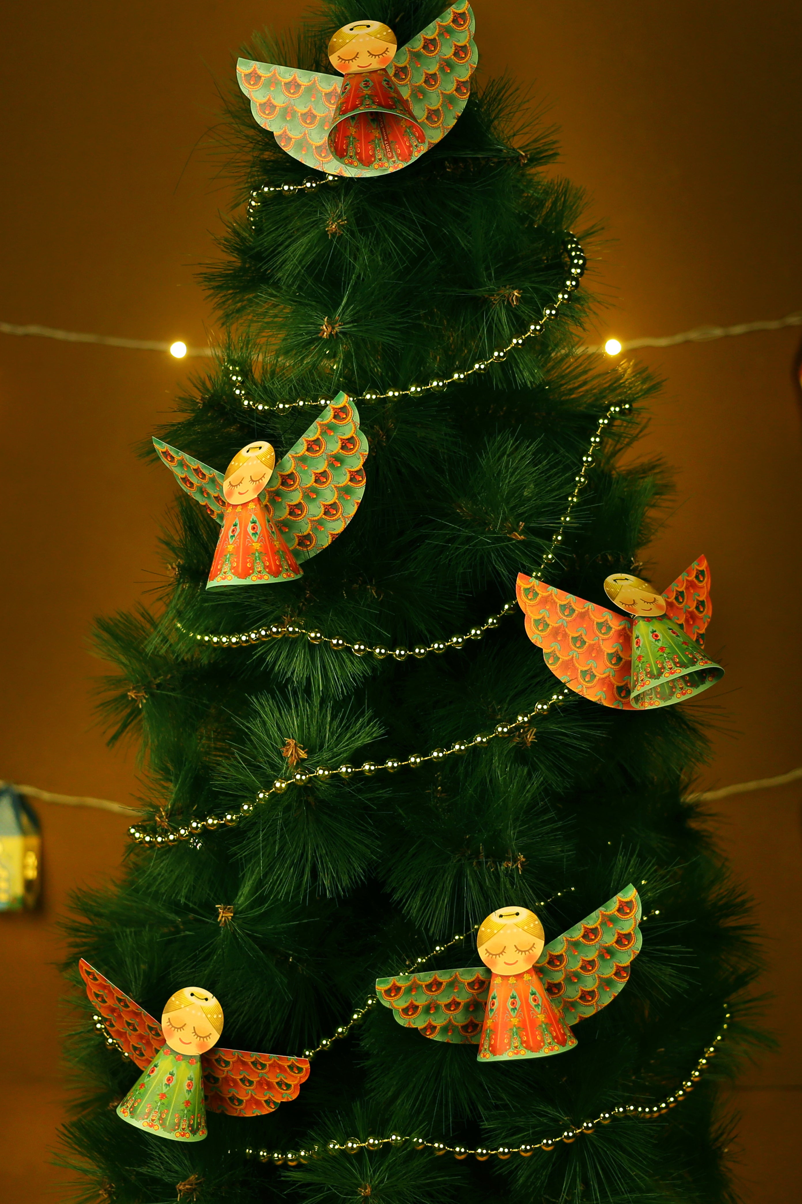 Set of 6 Paper Angels DIY Paper Craft