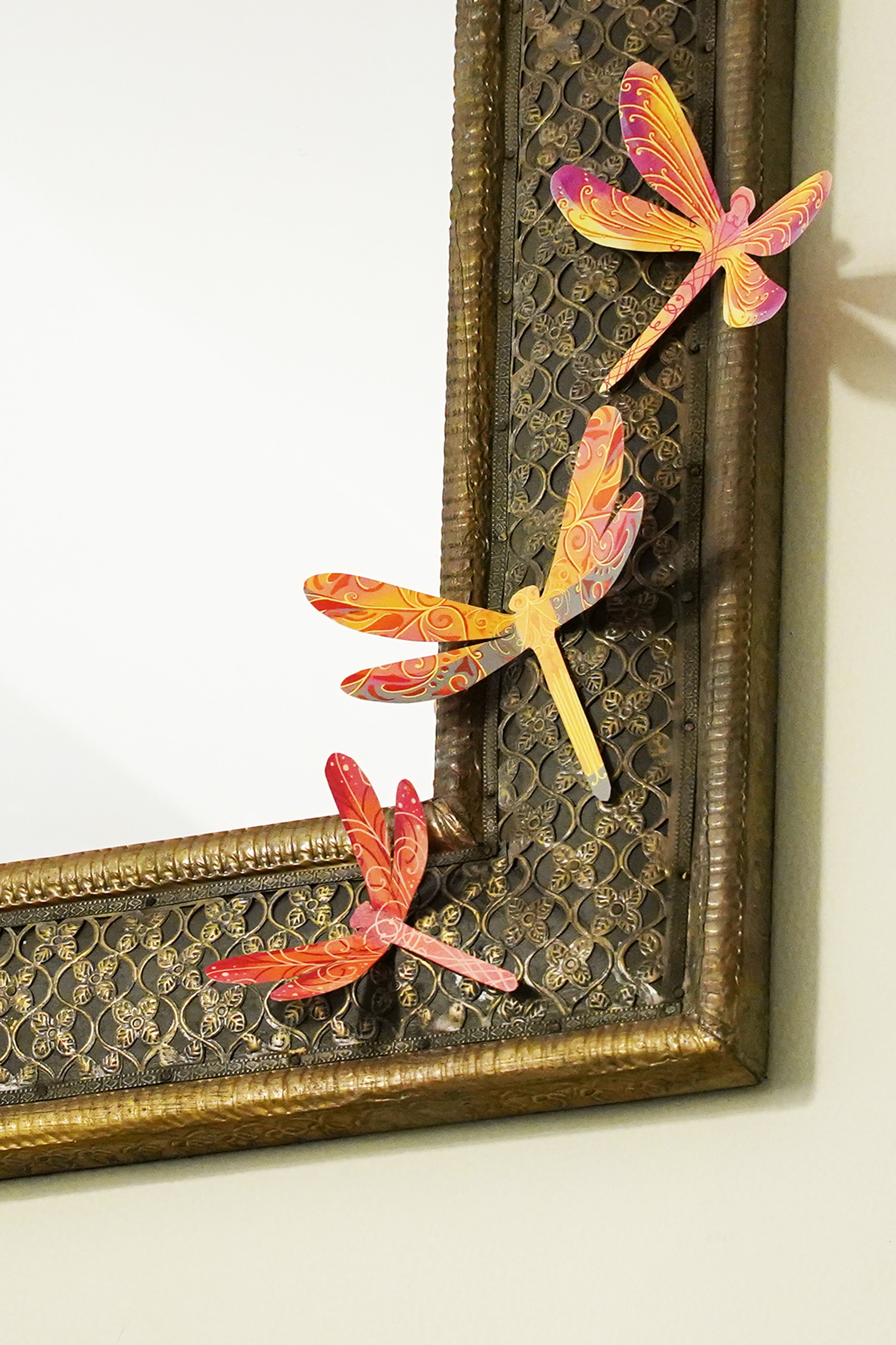 Paper Dragonflies for Wall Decoration: Set of 24