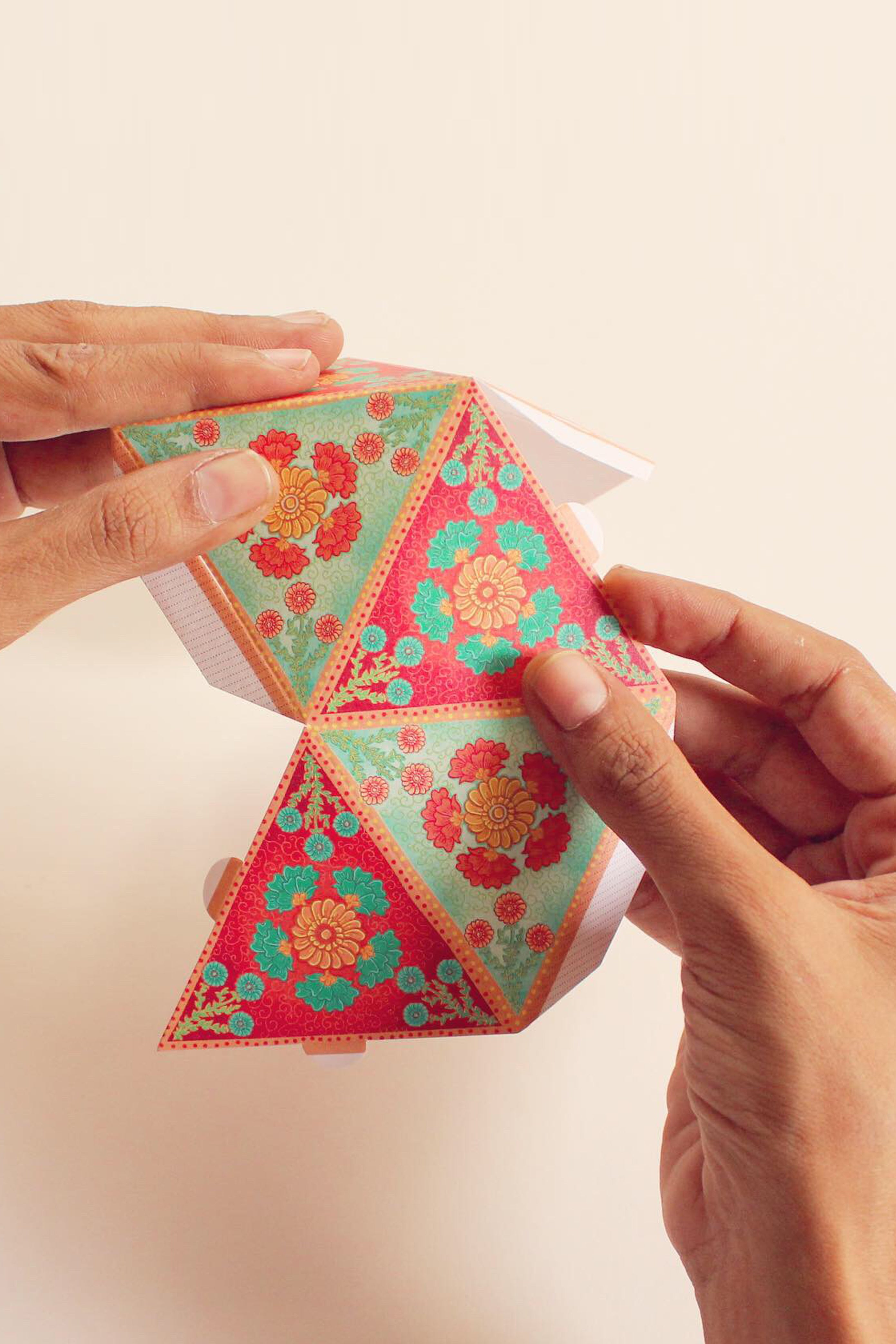 Set of 10 Geometric Ornaments - DIY Paper Craft Kit