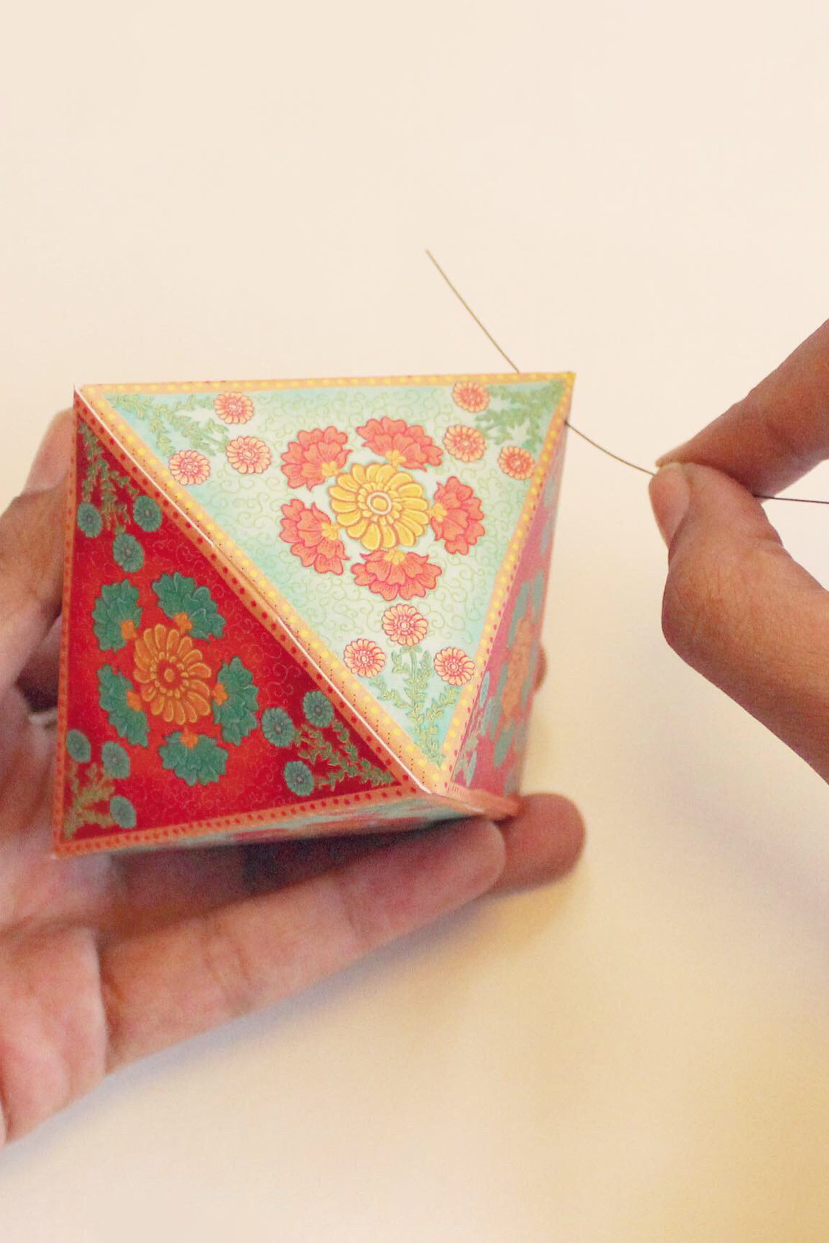 Set of 10 Geometric Ornaments - DIY Paper Craft Kit
