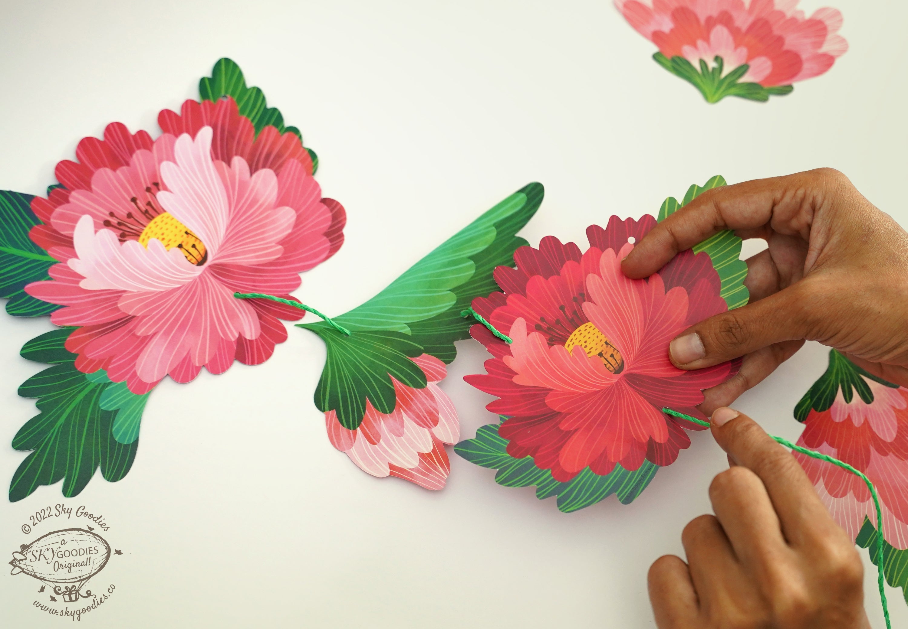 Forever Flowers Premium Paper Bunting