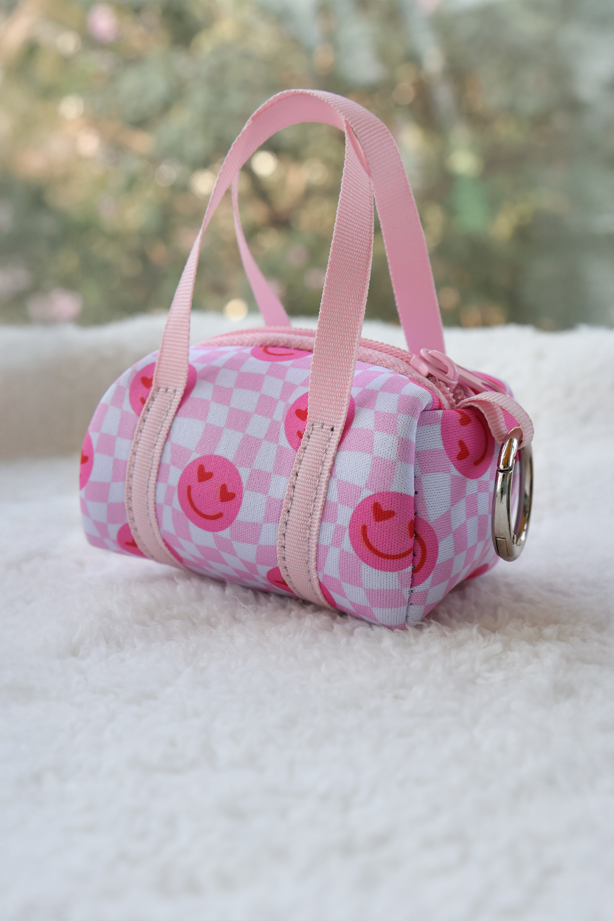 Smiley Mini Duffle Bag Charm