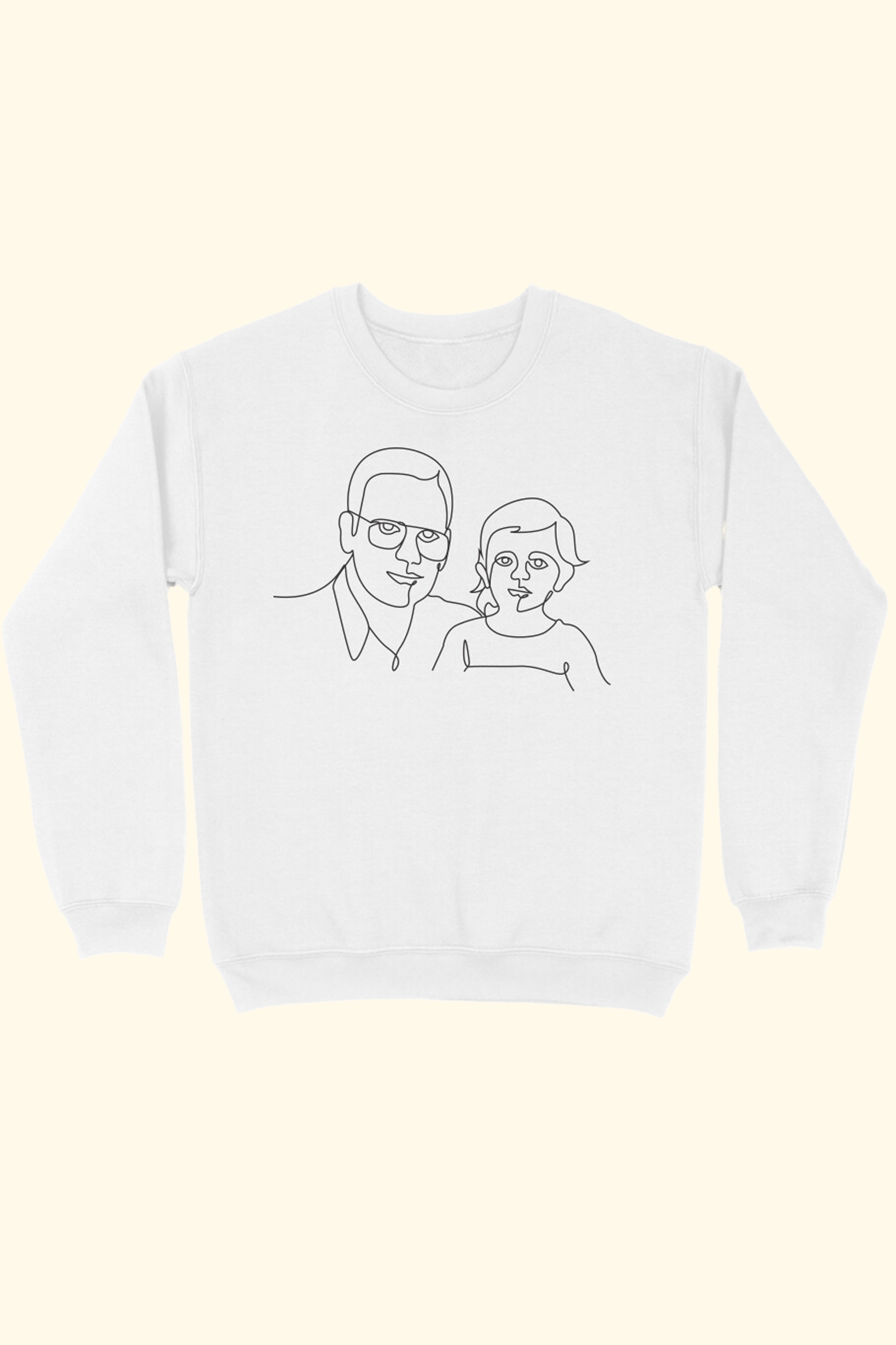Customised One Line Art Sweatshirt – Happy Wagon