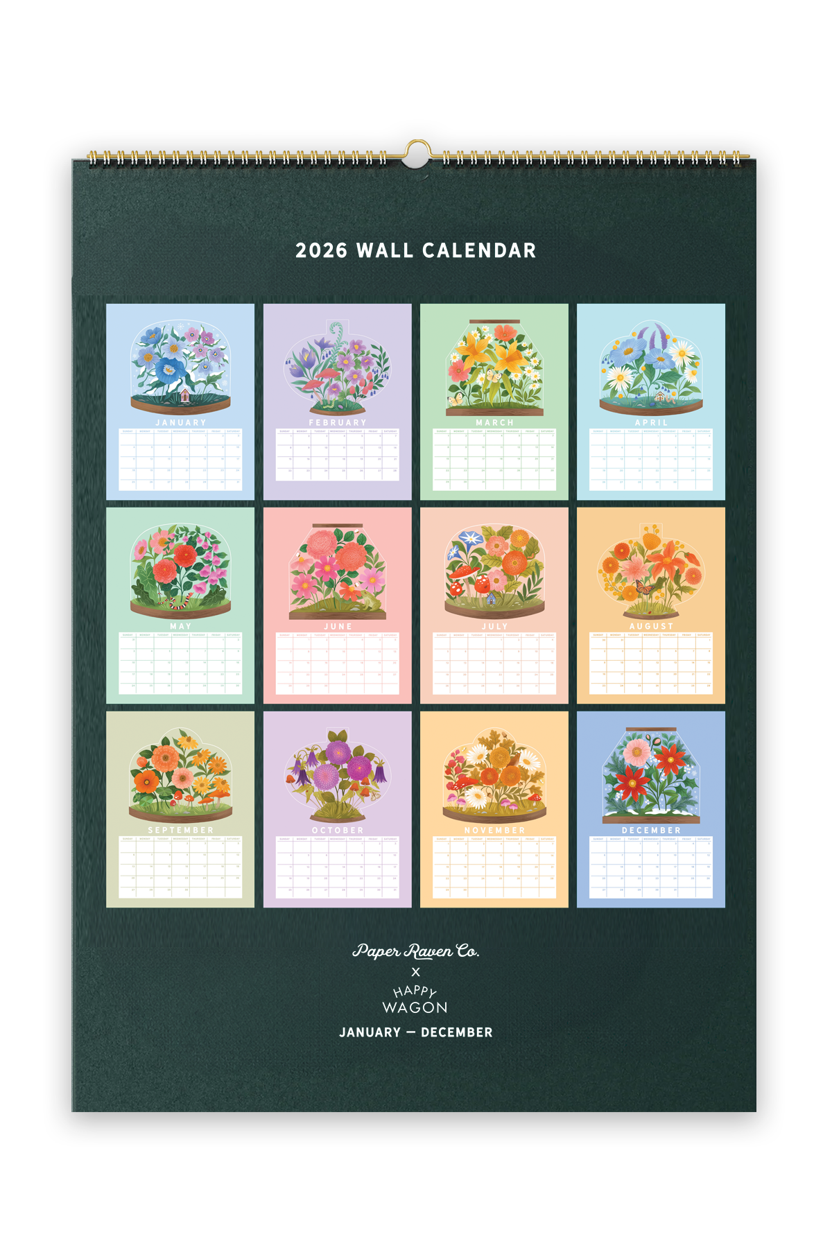 2026 Terrarium Wall Calendar