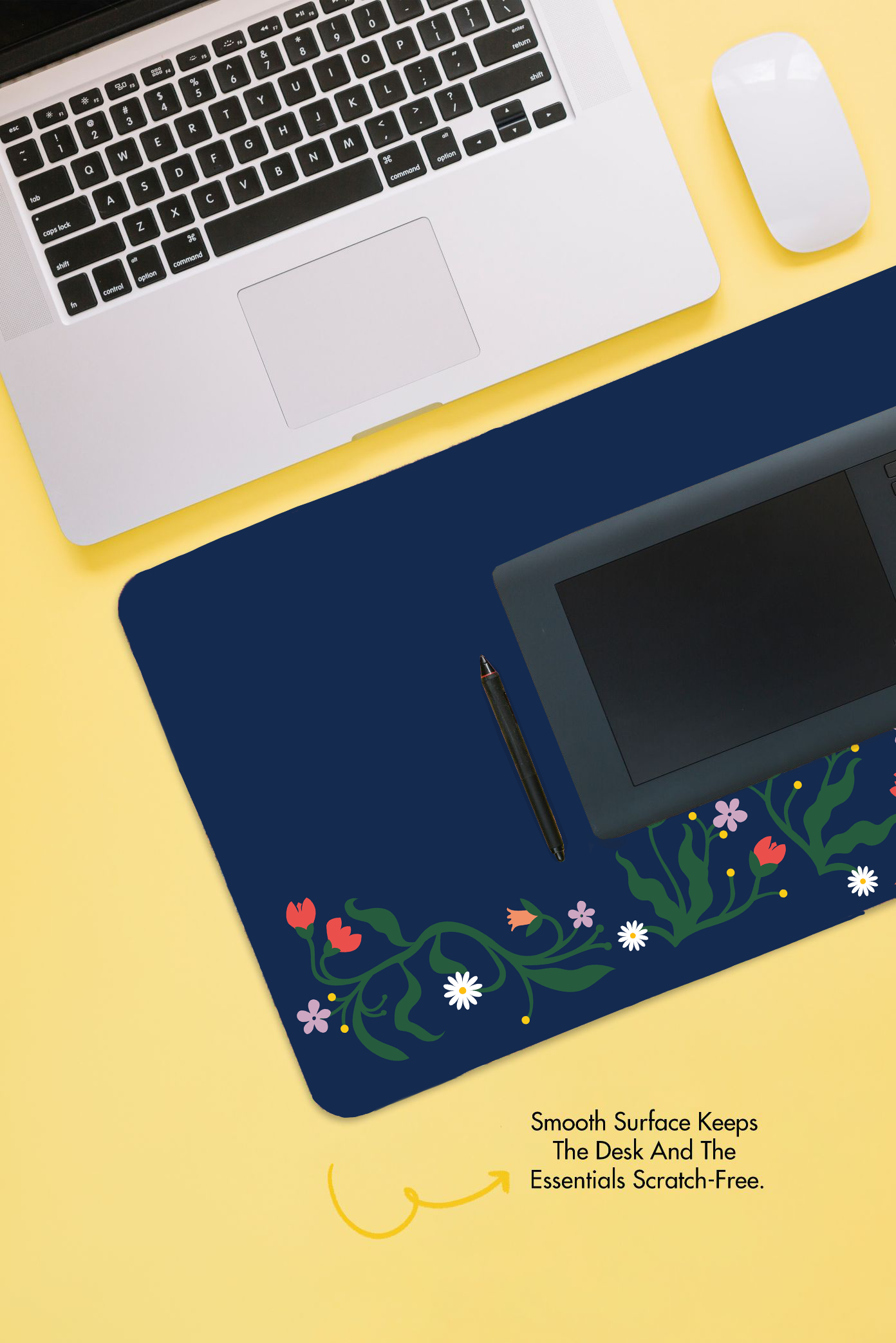 Happy Floral Desk Mat