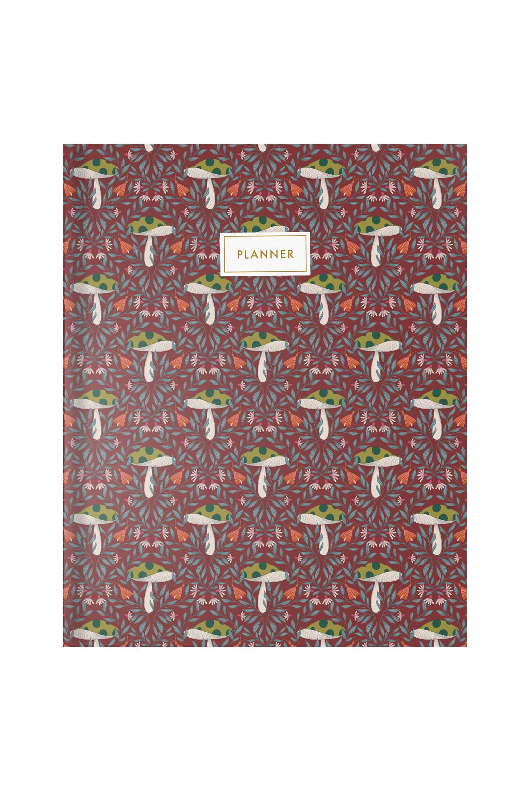 Wild Mushrooms Hardbound Undated Planner