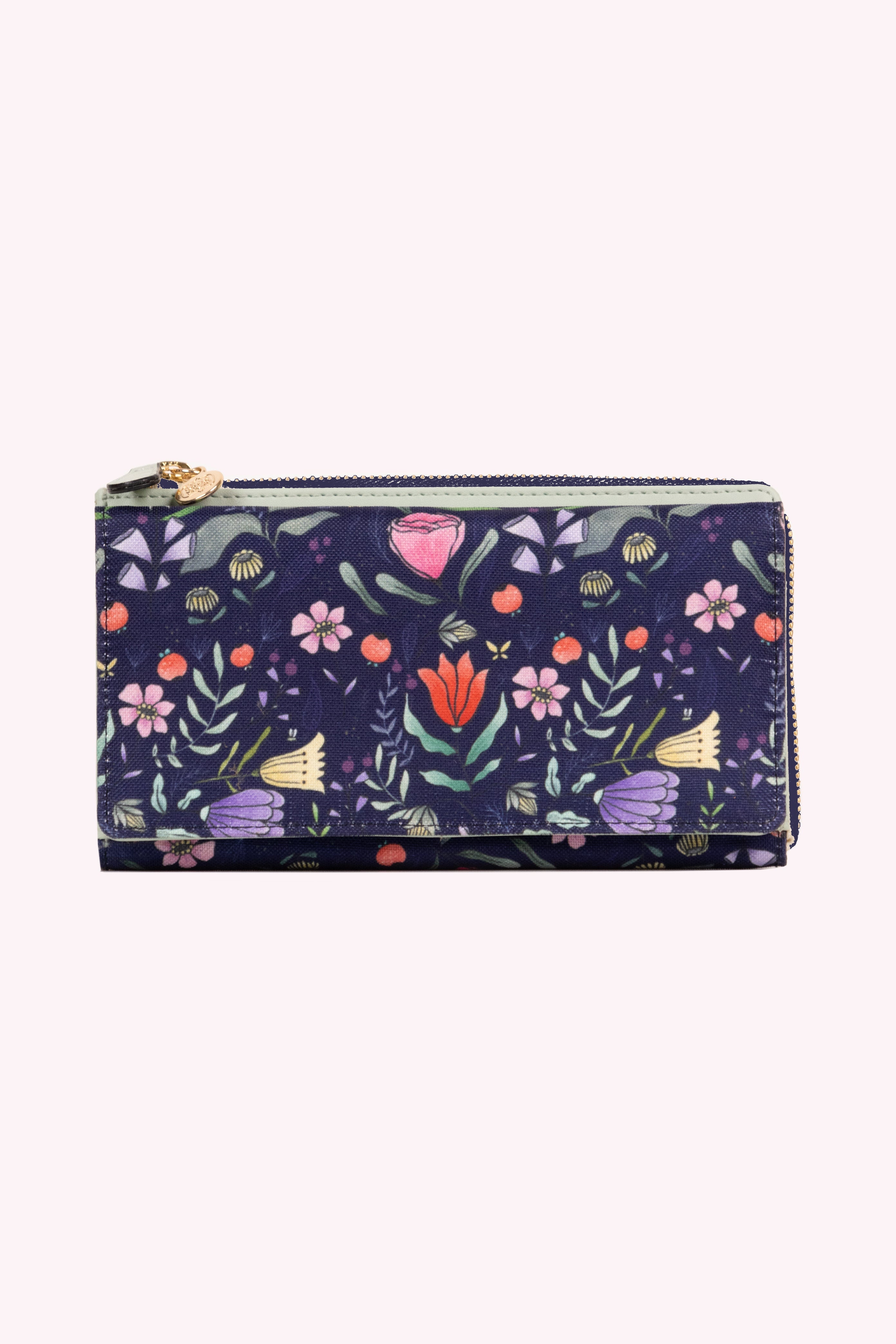 Purple Floral Wallet