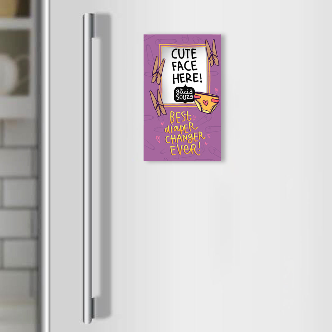 Best Diaper Changer - Refrigerator Magnetic Frame (small)
