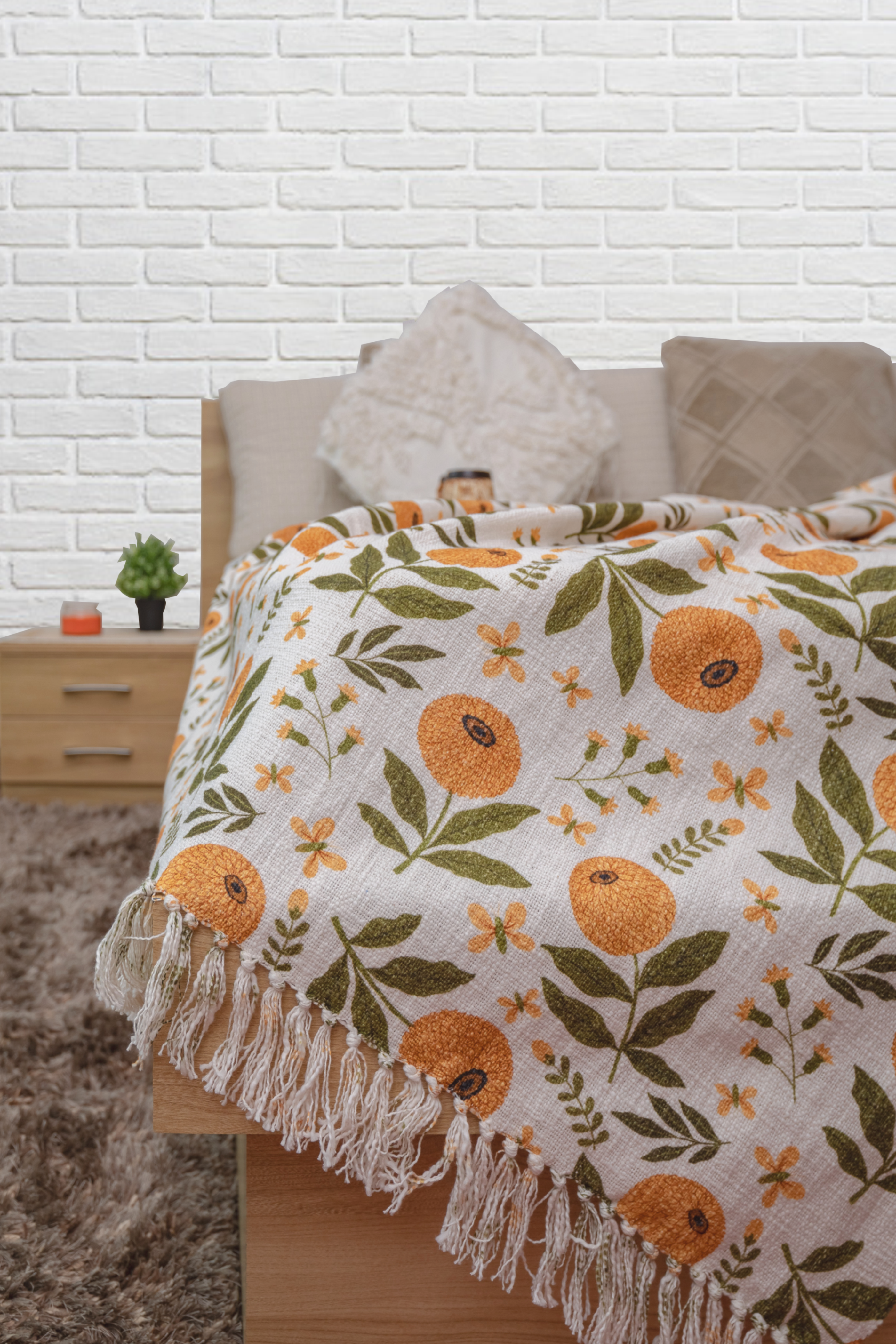Ochre Bloom Throw