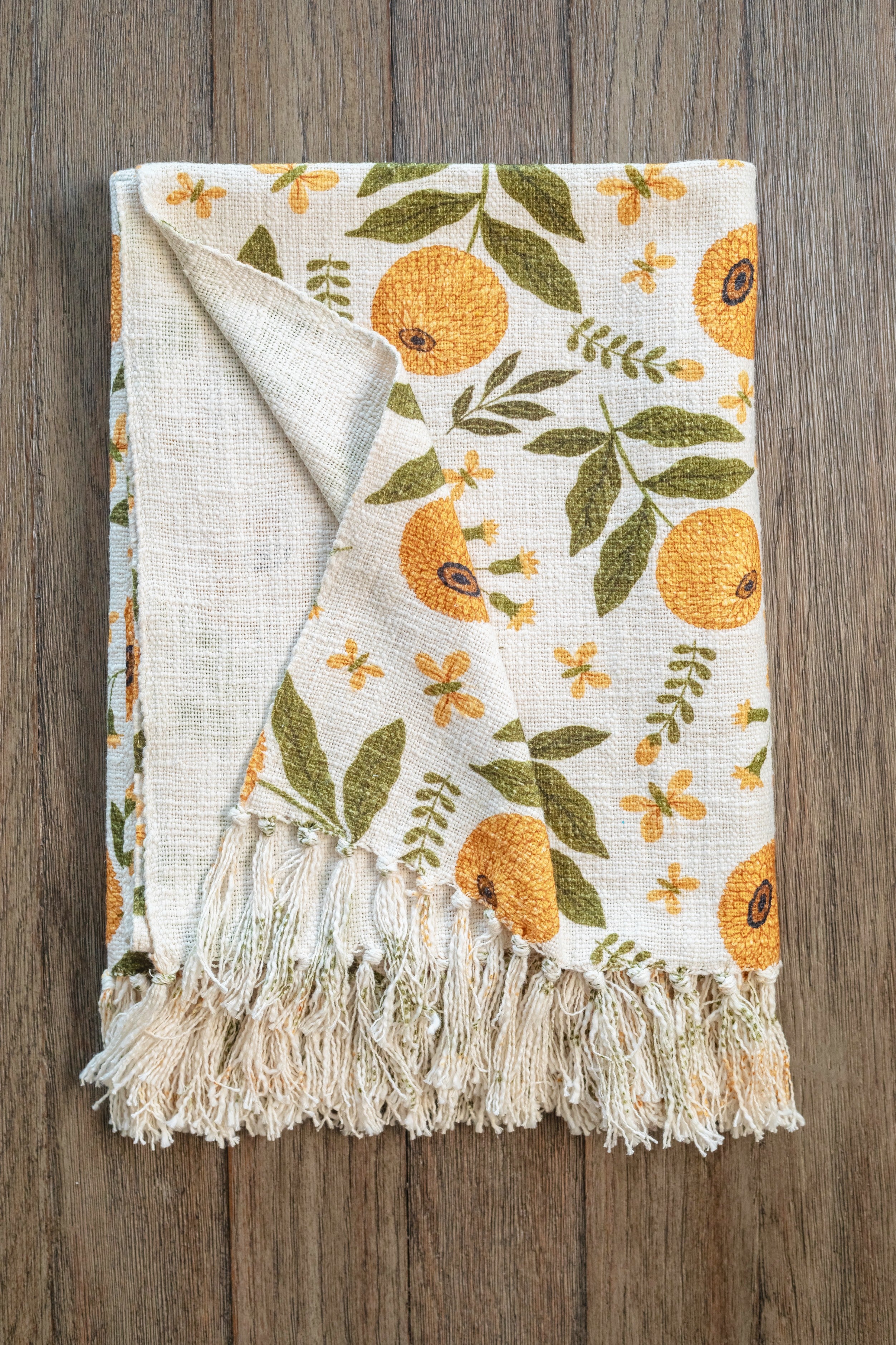 Ochre Bloom Throw