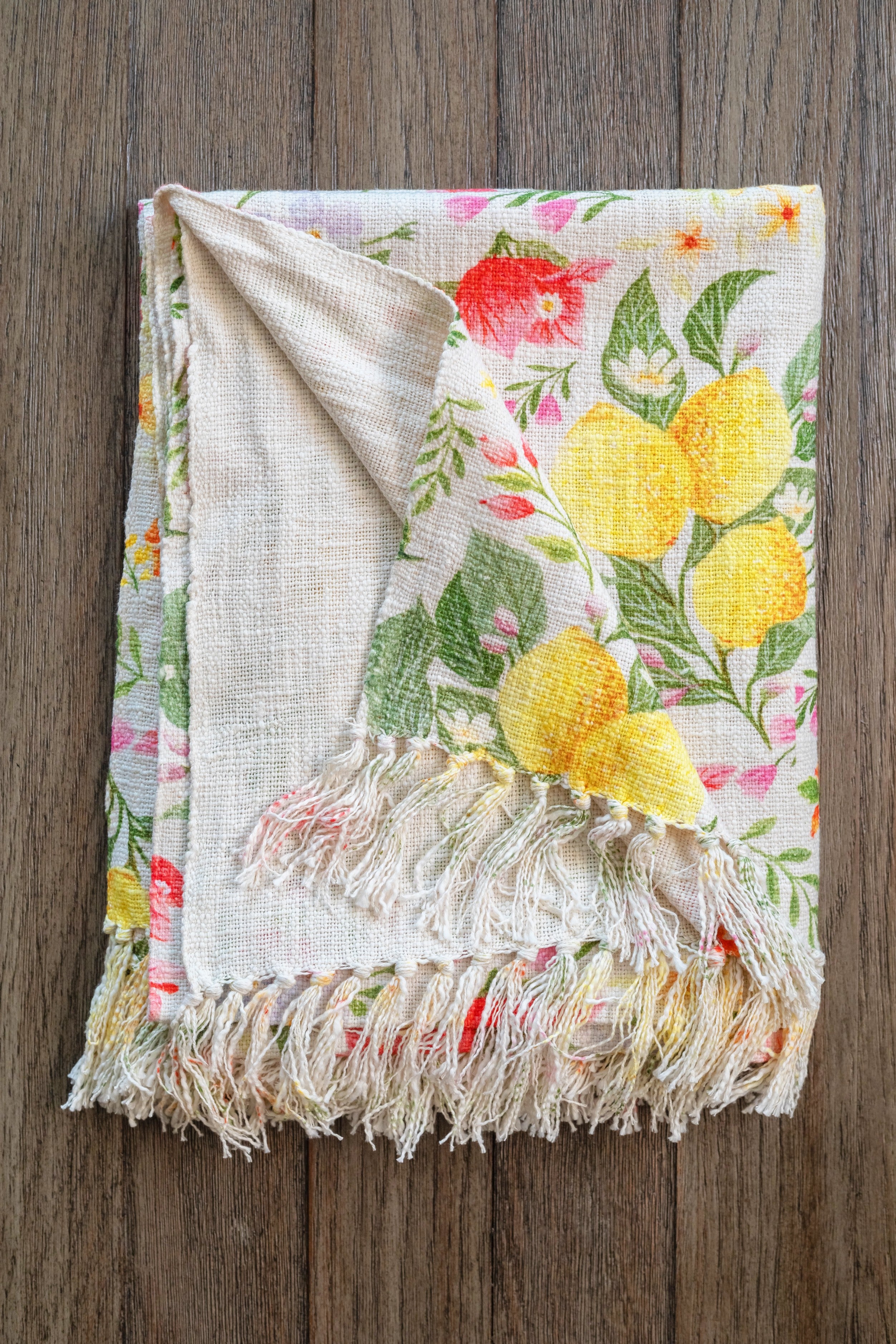 Lemon Bougainvilla Throw