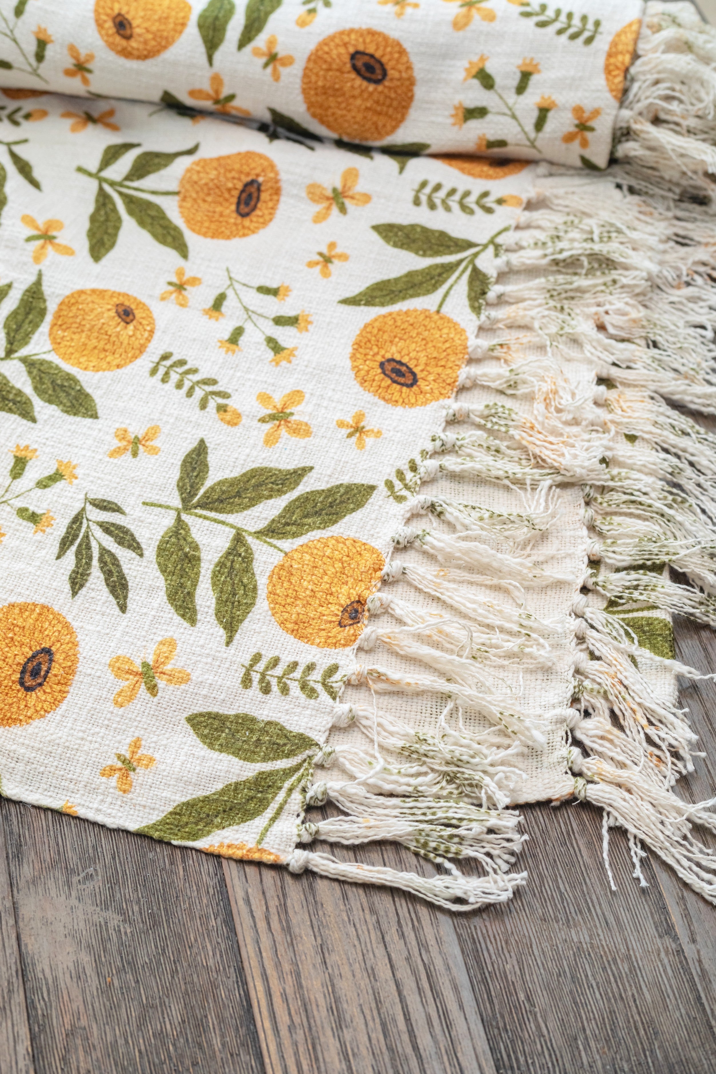Ochre Bloom Throw
