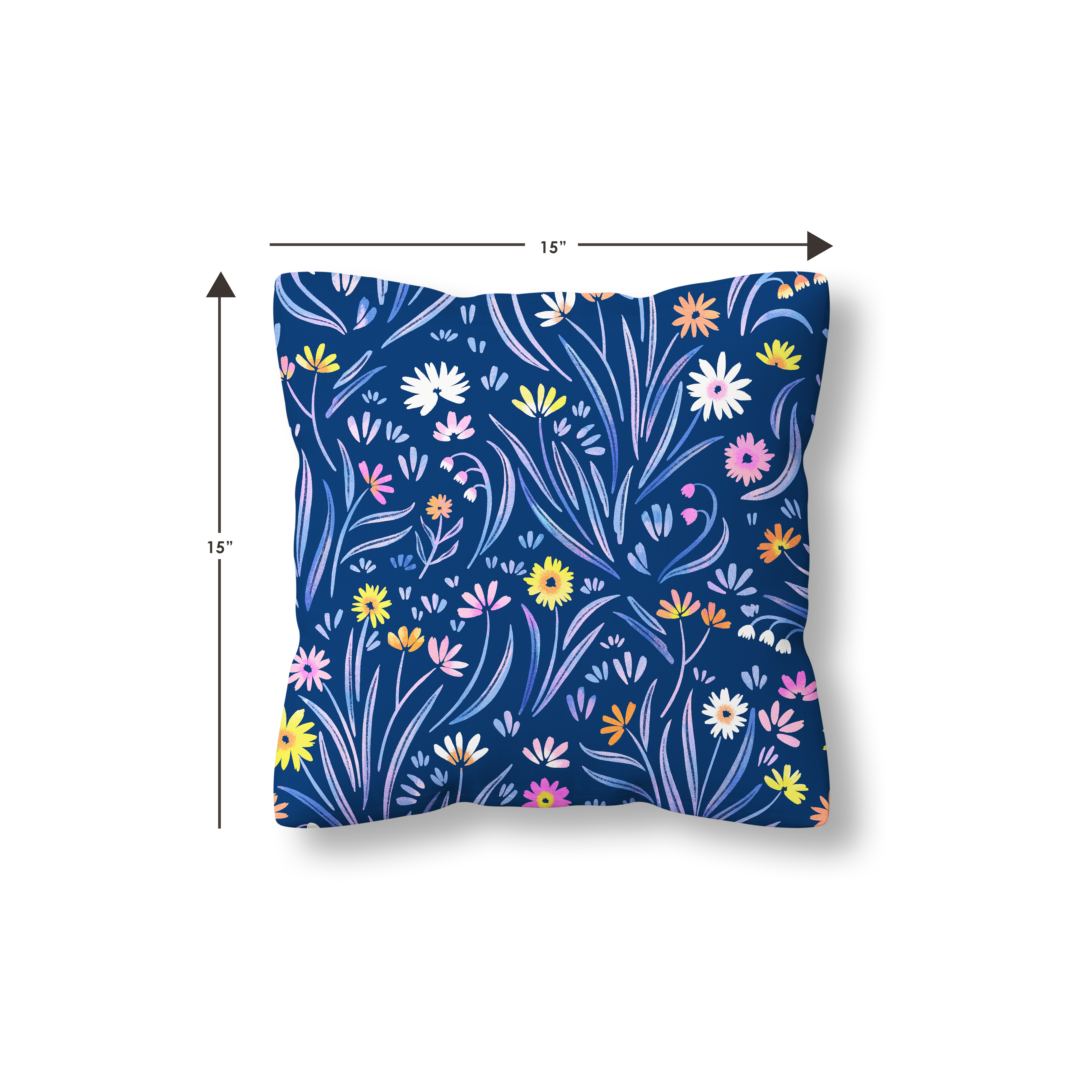 Wildflower Waves Cushion Cover