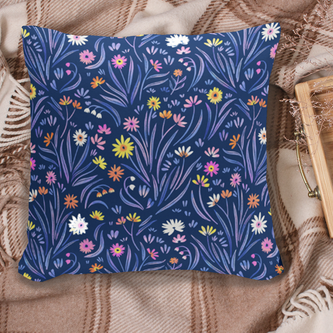 Wildflower Waves Cushion Cover