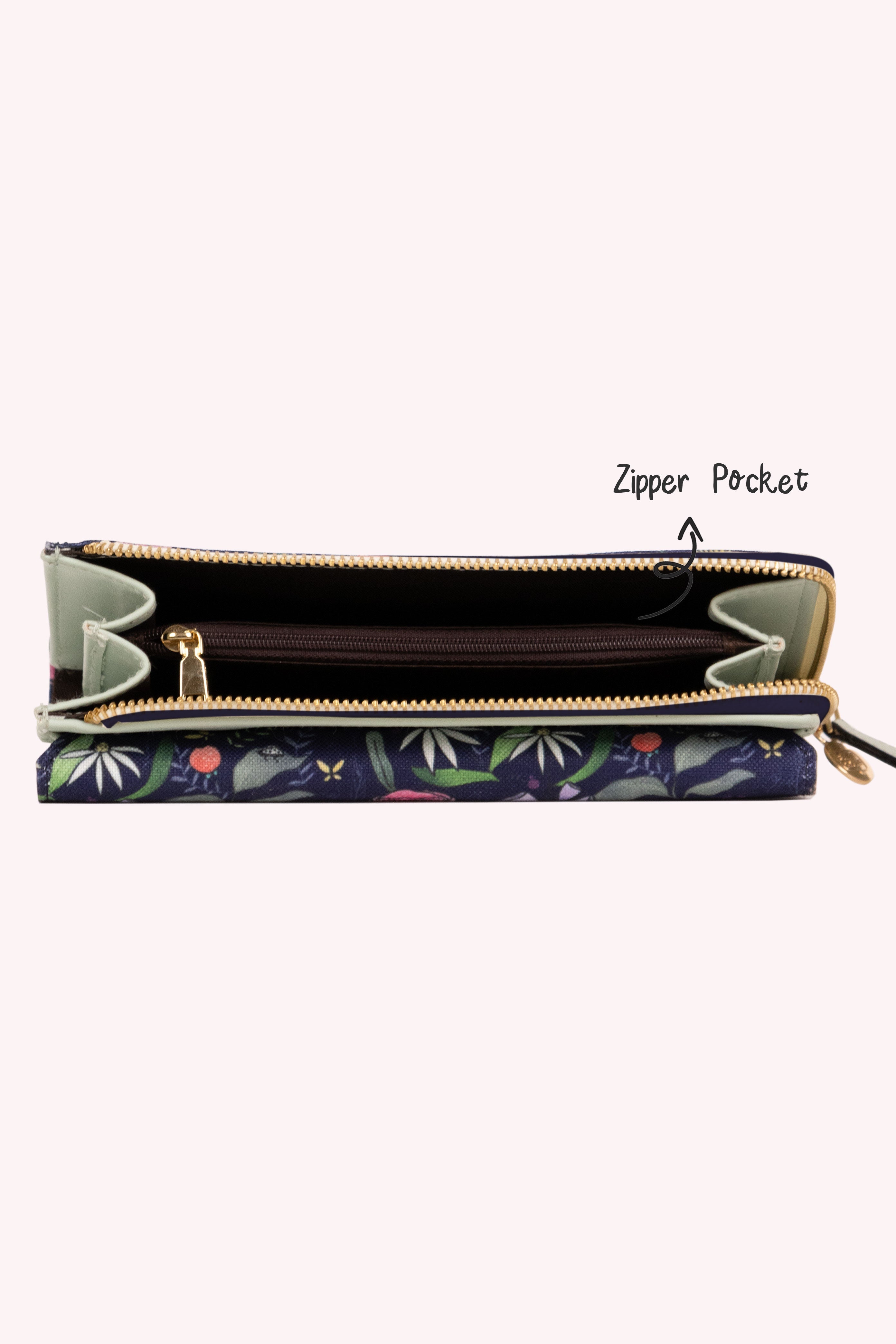 Purple Floral Wallet