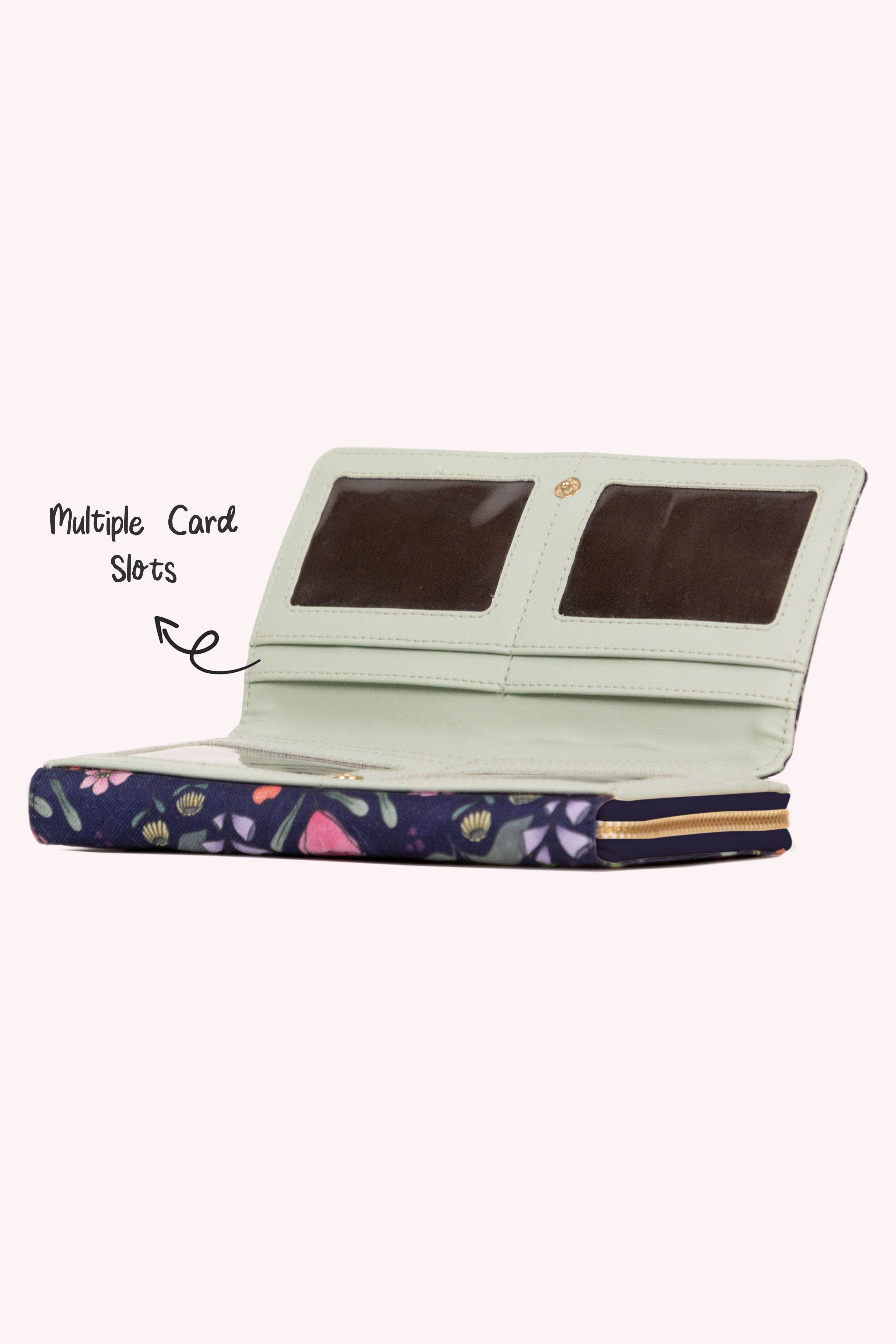 Purple Floral Wallet