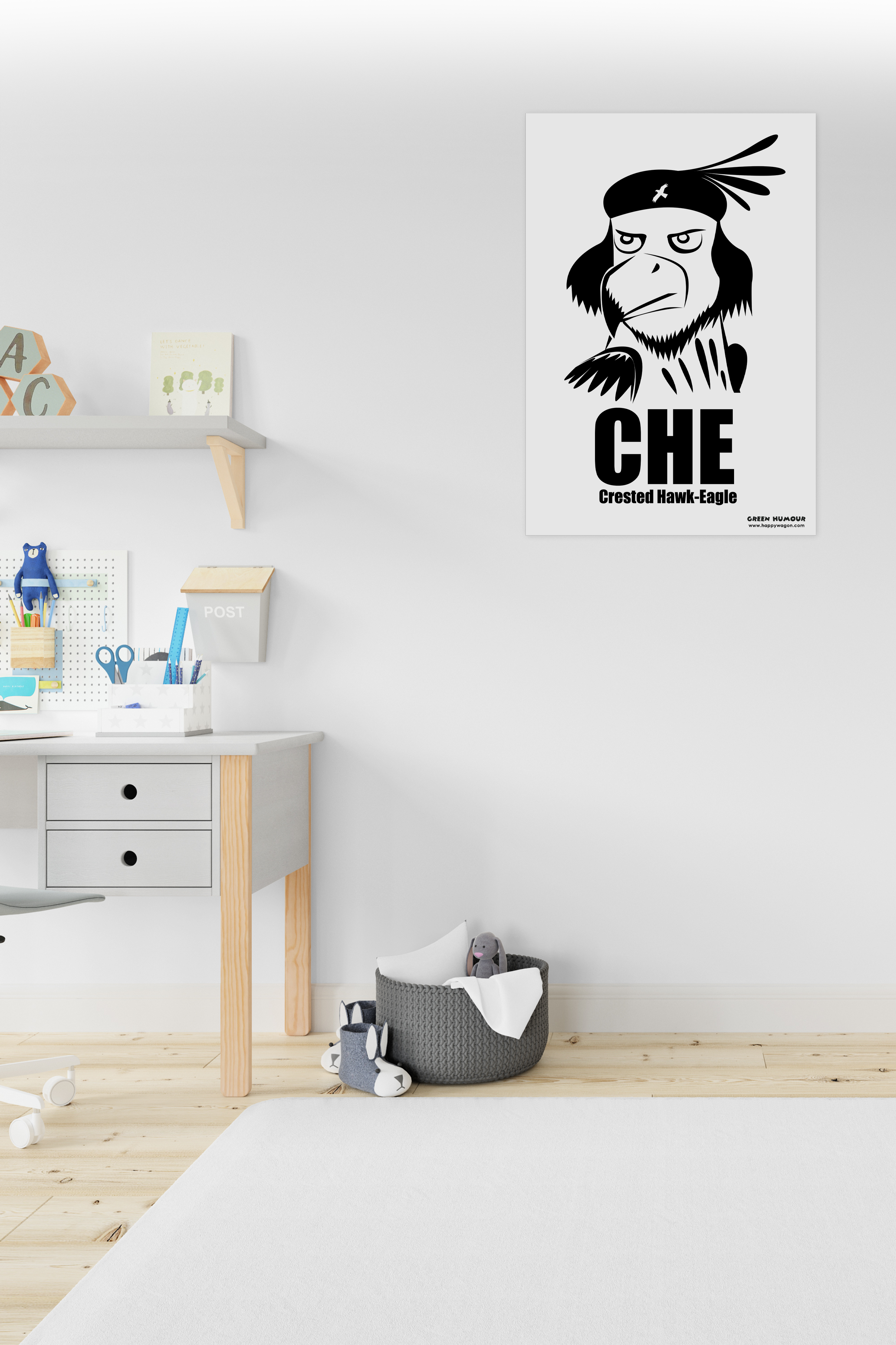 CHE (White) Non-Tearable Poster