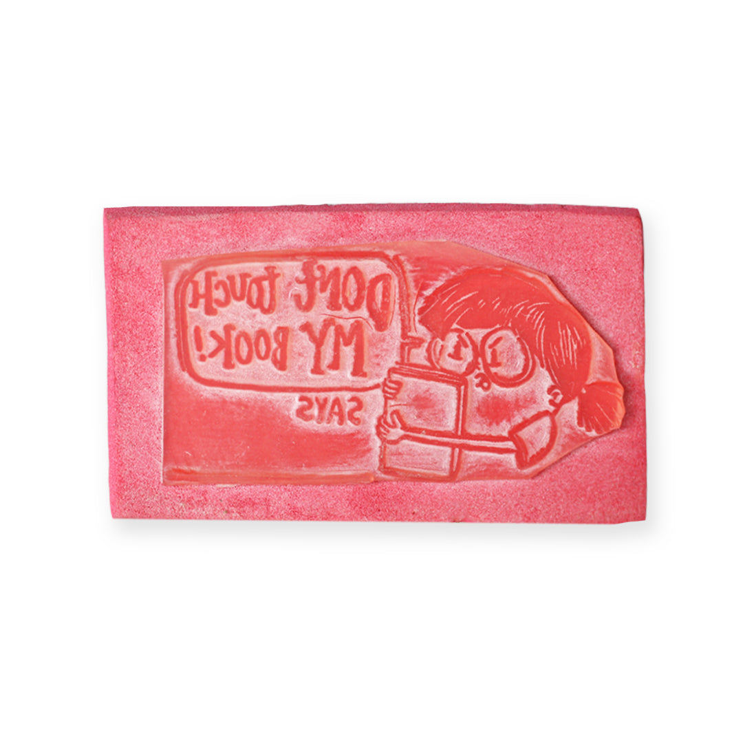 Don't Touch Book Stamp (Girl)