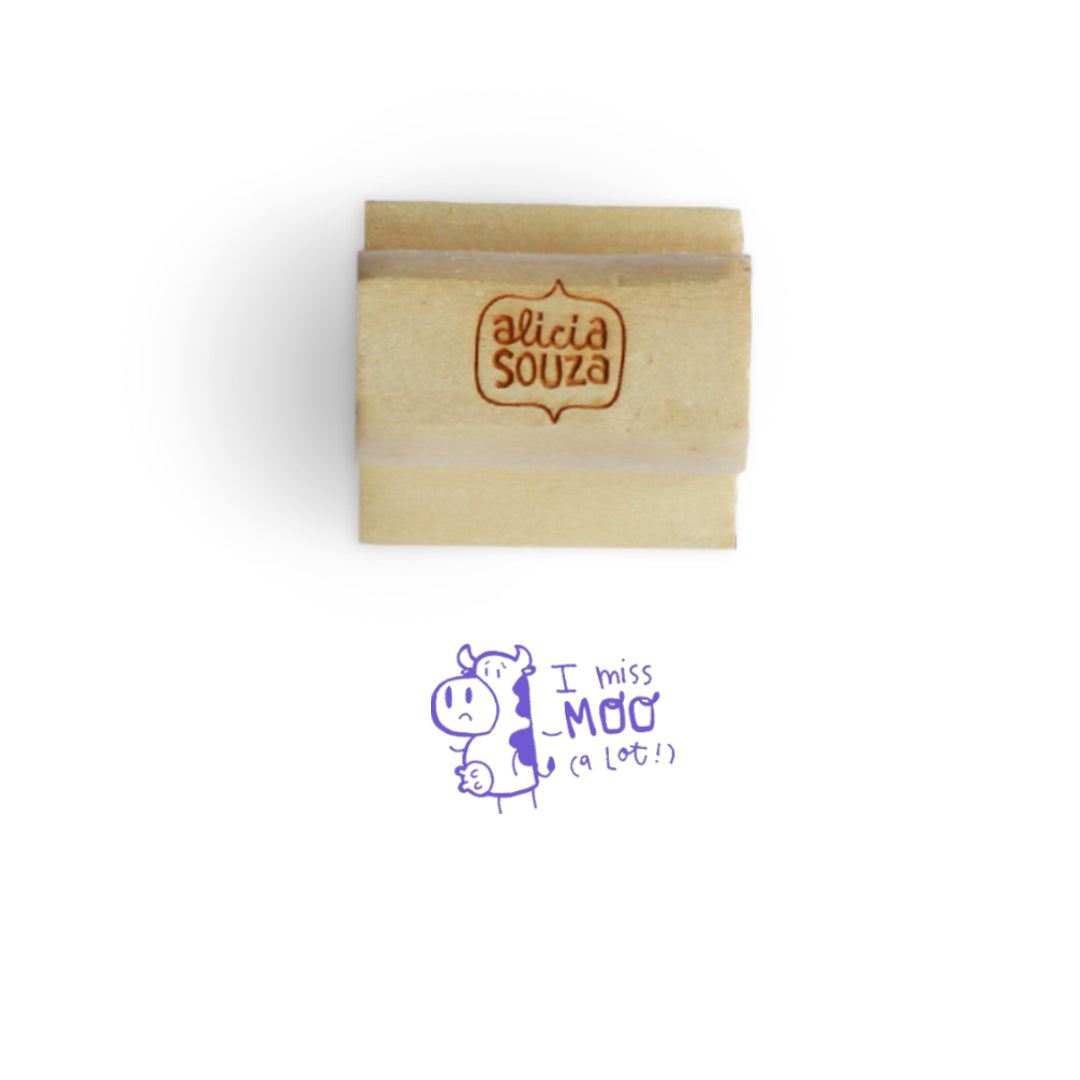 I Miss Moo Stamp