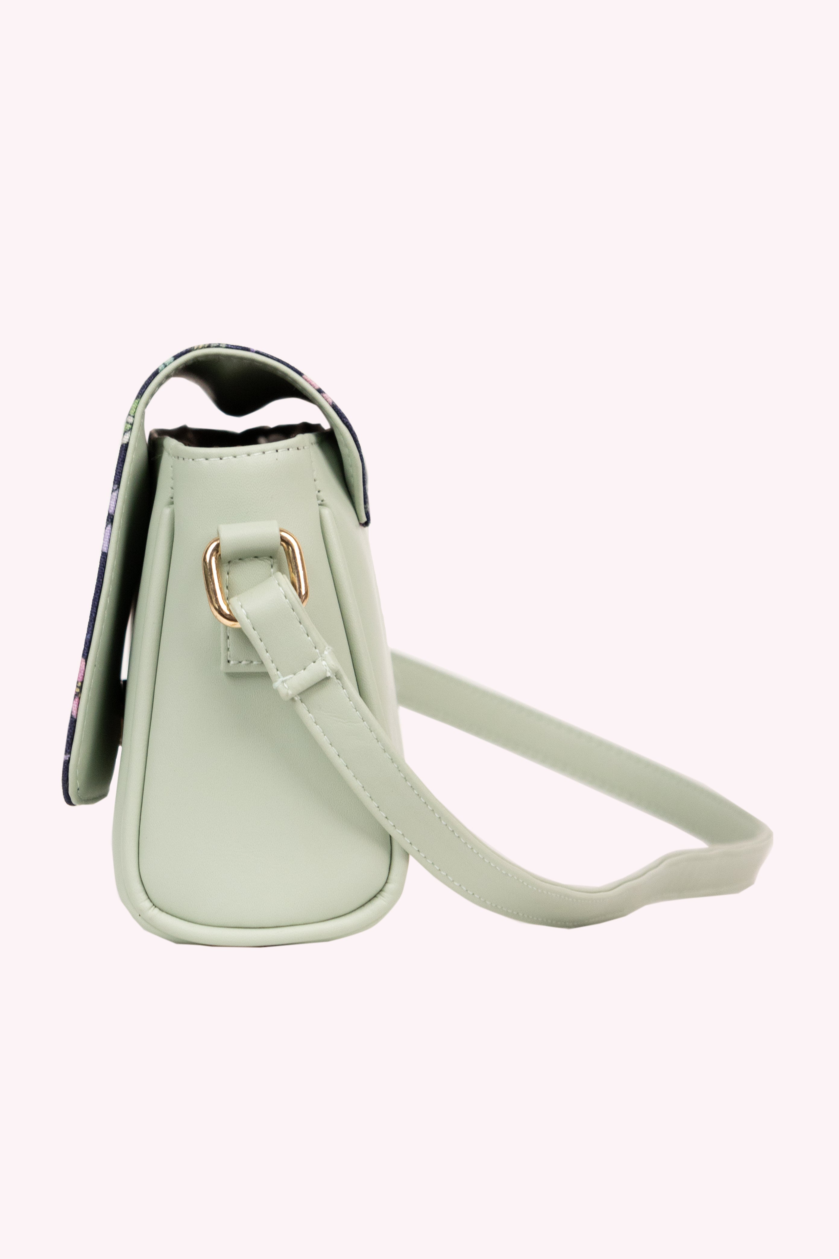 Purple Floral Sling Bag