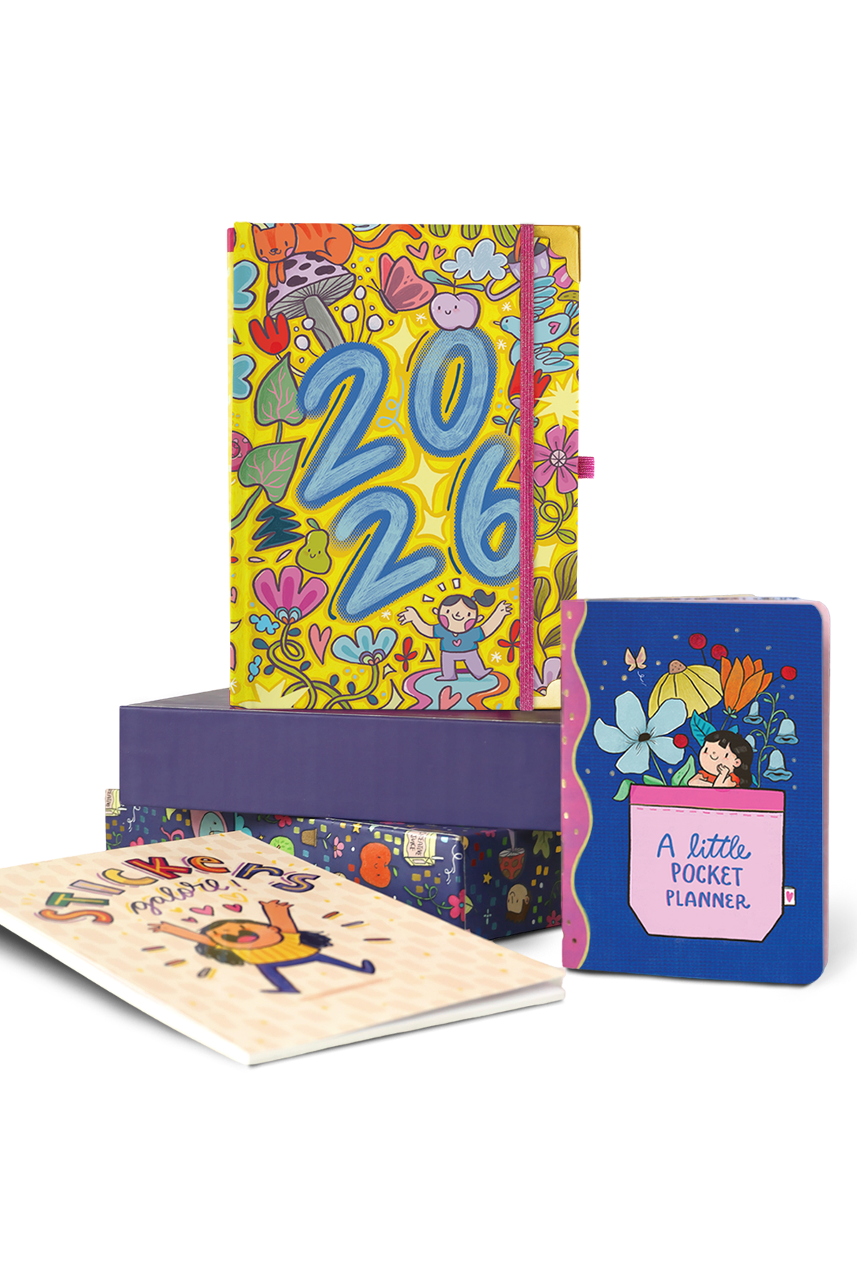 The Ultimate 2026 Hardbound Planner + Pocket Planner + Sticker Book