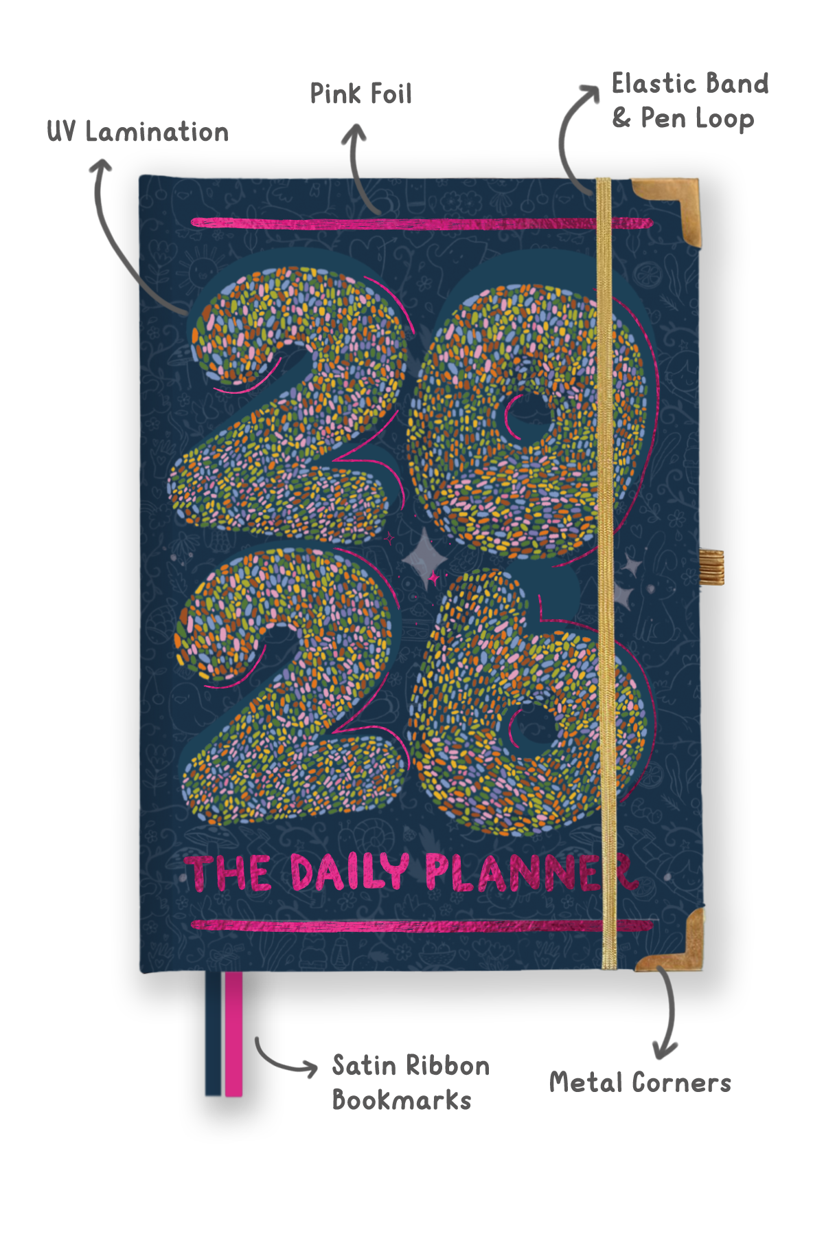2026 Ultimate Daily Planner + Stickerbook