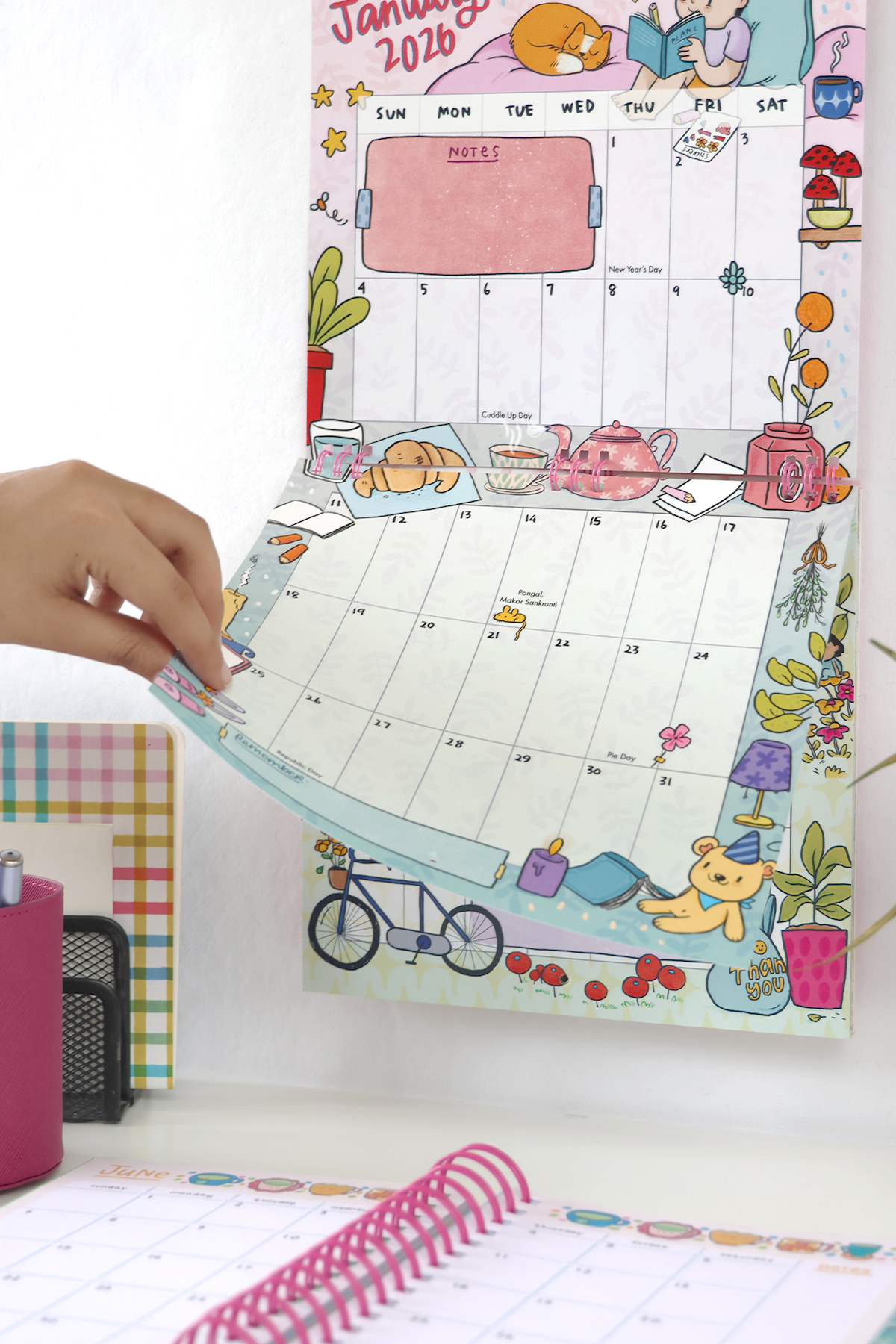 2026 Everyday Happiness Wall Calendar