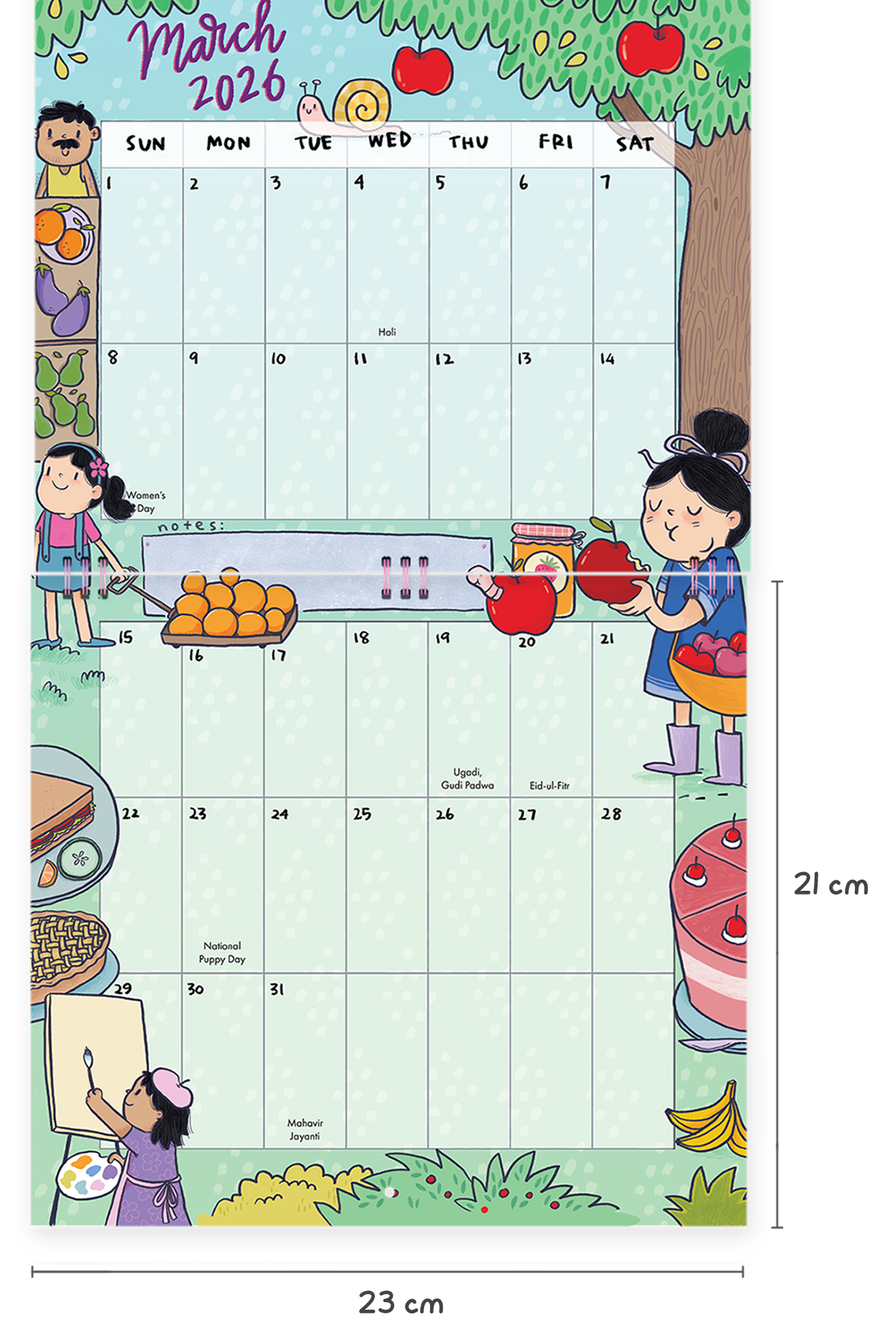 2026 Everyday Happiness Wall Calendar