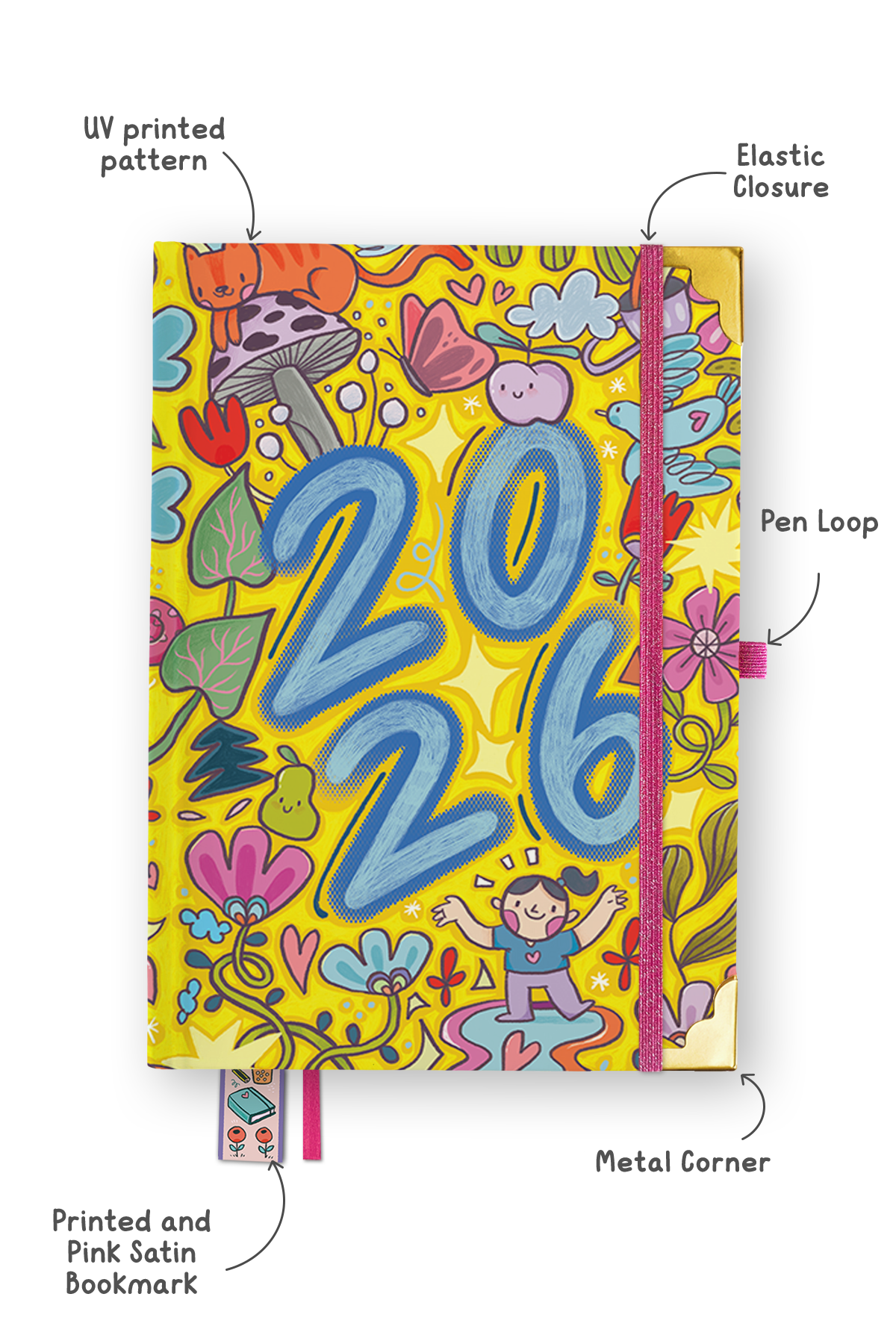 The Ultimate 2026 Hardbound Planner + Pocket Planner + Sticker Book