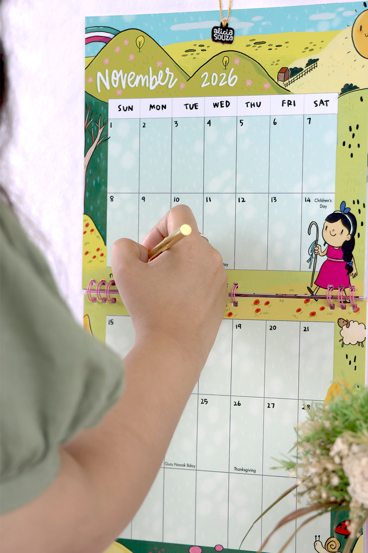2026 Everyday Happiness Wall Calendar