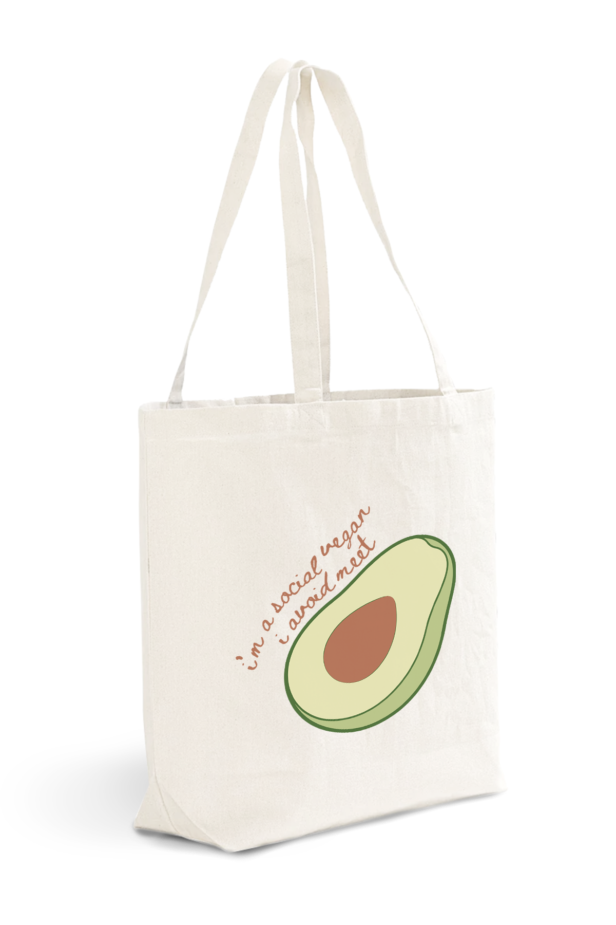 I am Socially Vegan I Avoid Meet Tote Bag