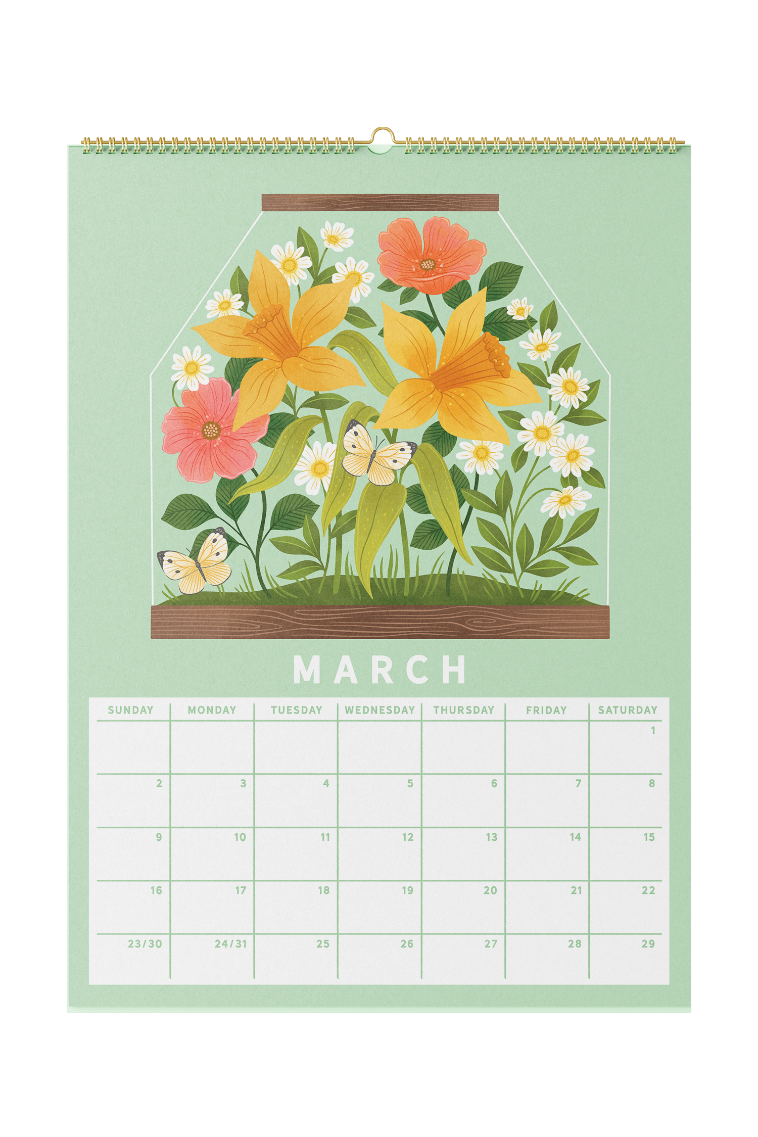 2025 Terrarium Wall Calendar