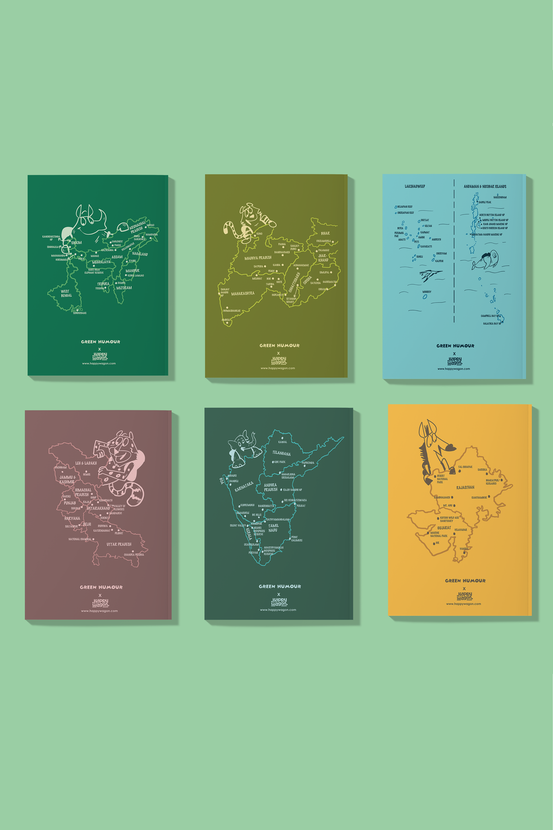Naturalist’s Field Notebooks| Set of 6 with Sticker Sheets