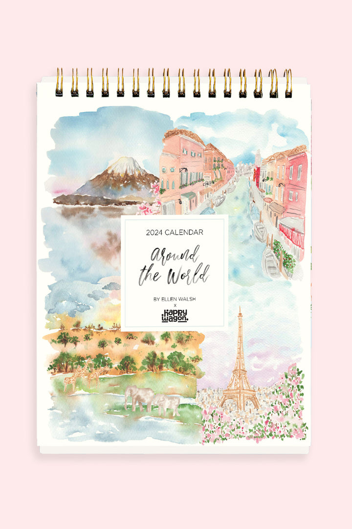 2024 Around the World Desk Calendar