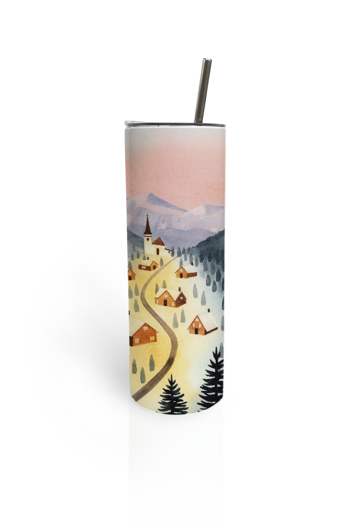 Winter Village Tumbler Bottle