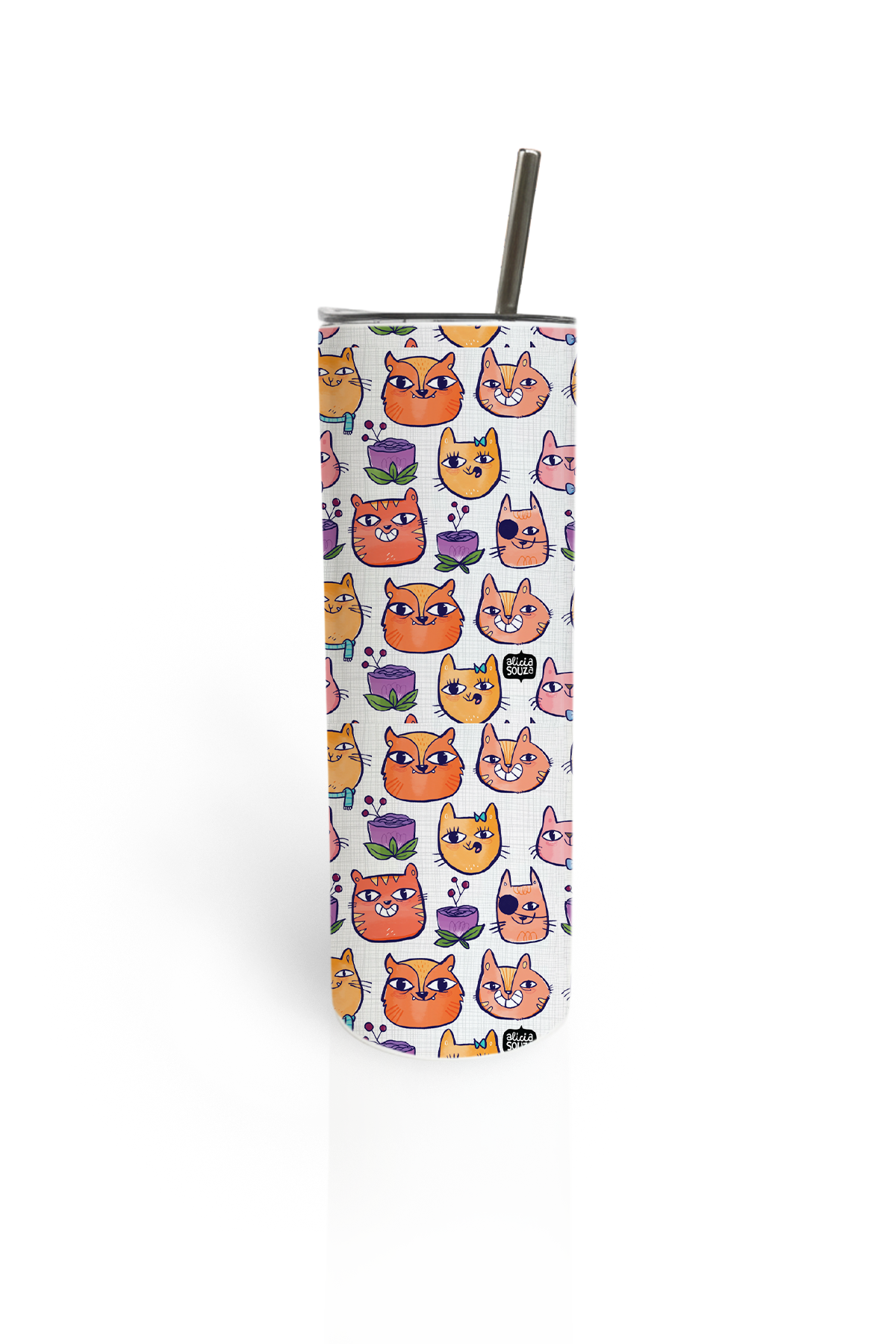 Happy Cats Tumbler Bottle