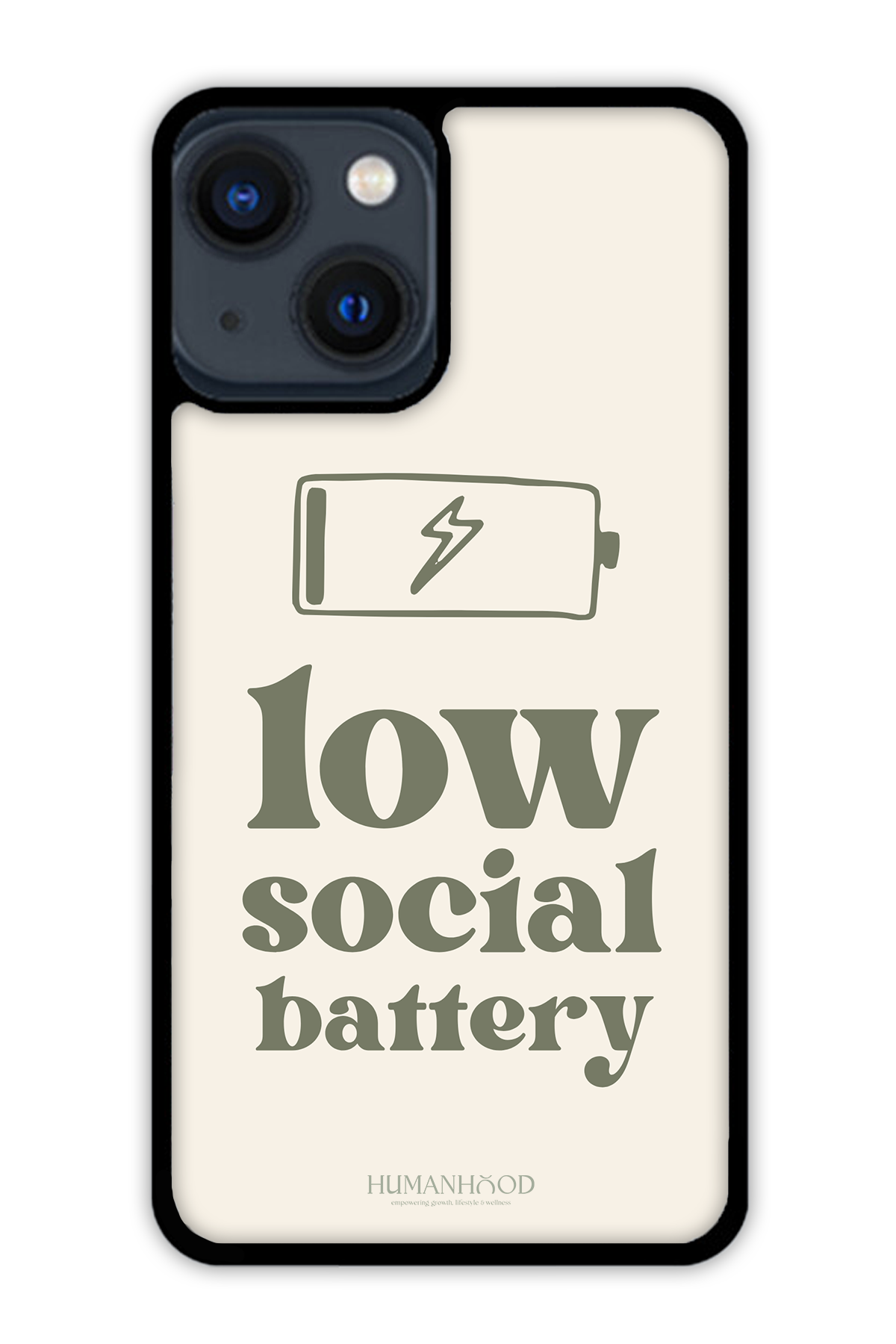 Low Social Battery iPhone Cover