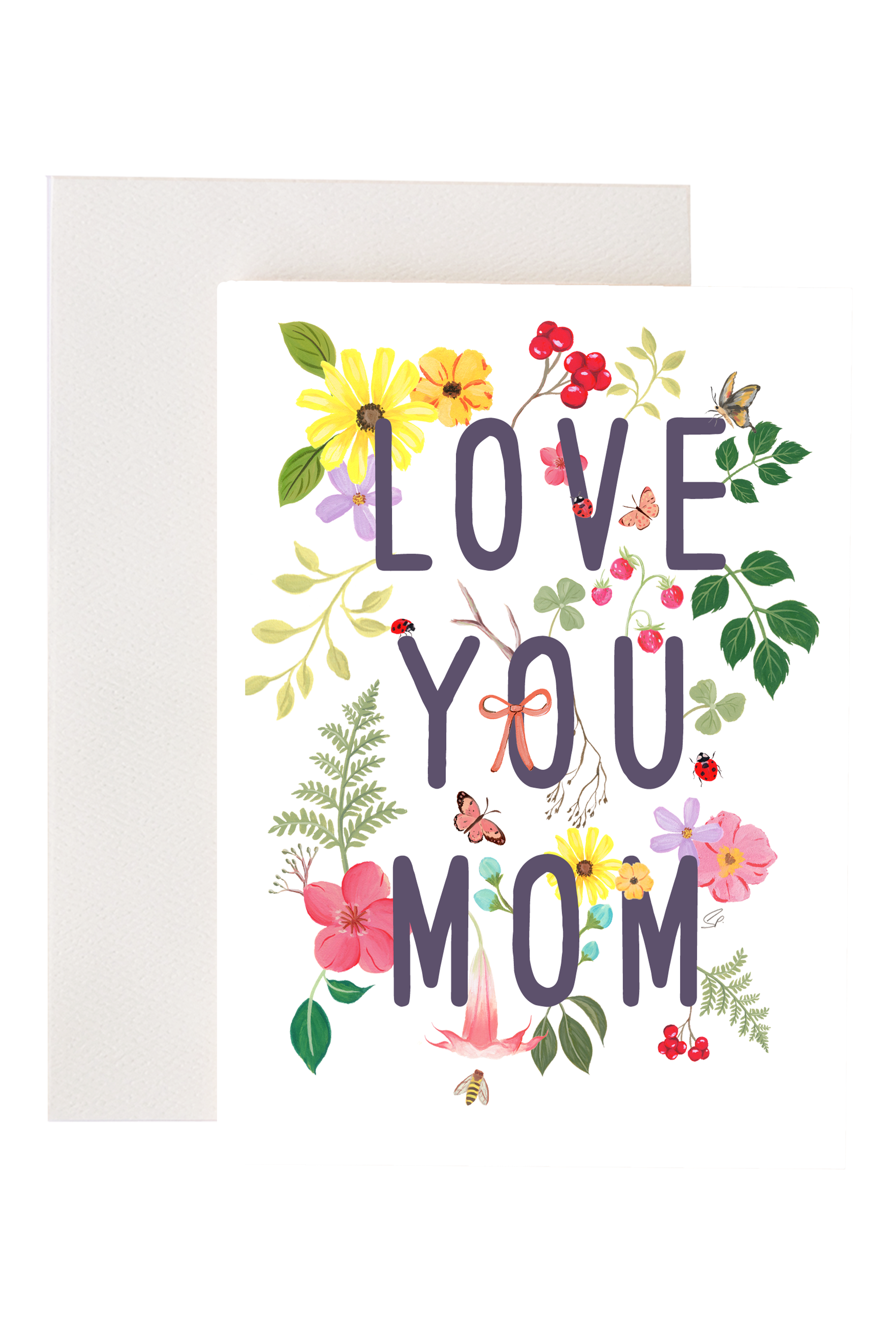 Love You Mom Greeting Card