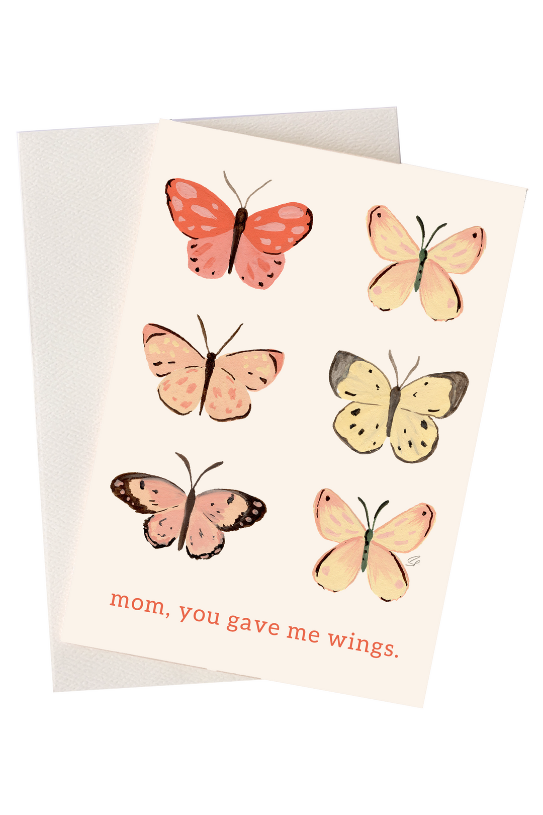 Mom You Gave Me Wings Greeting Card
