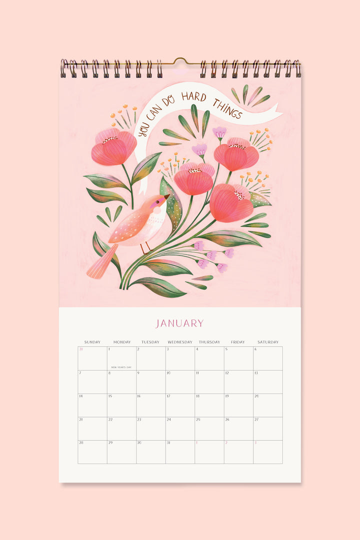 2024 Blooming Garden Wall Calendar