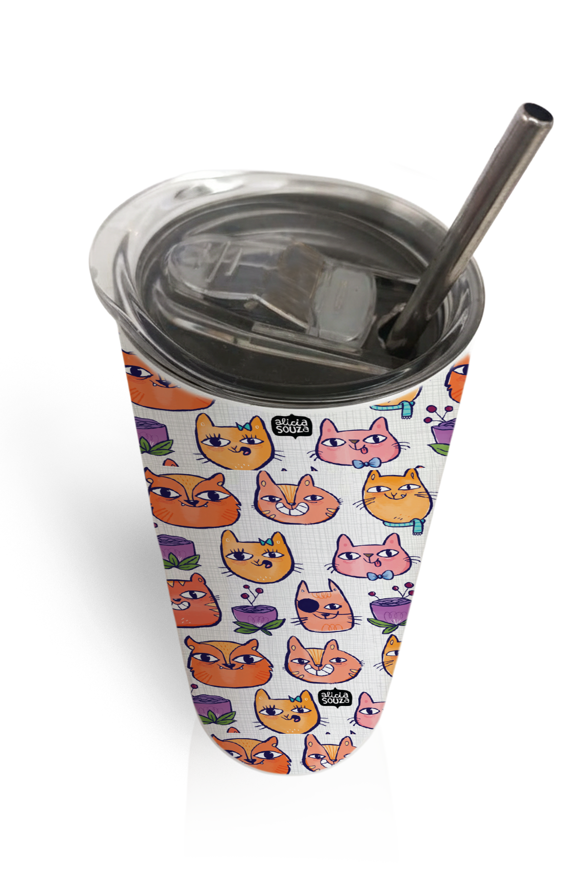 Happy Cats Tumbler Bottle