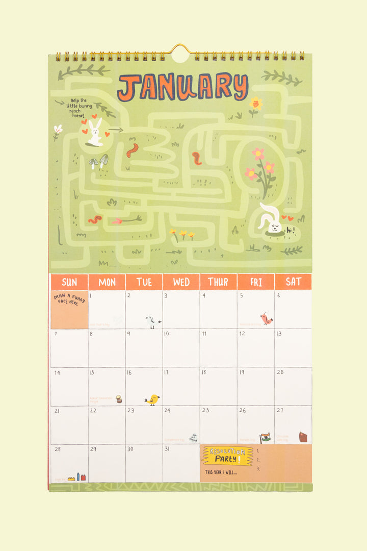 2024 Kids Activity Wall Calendar
