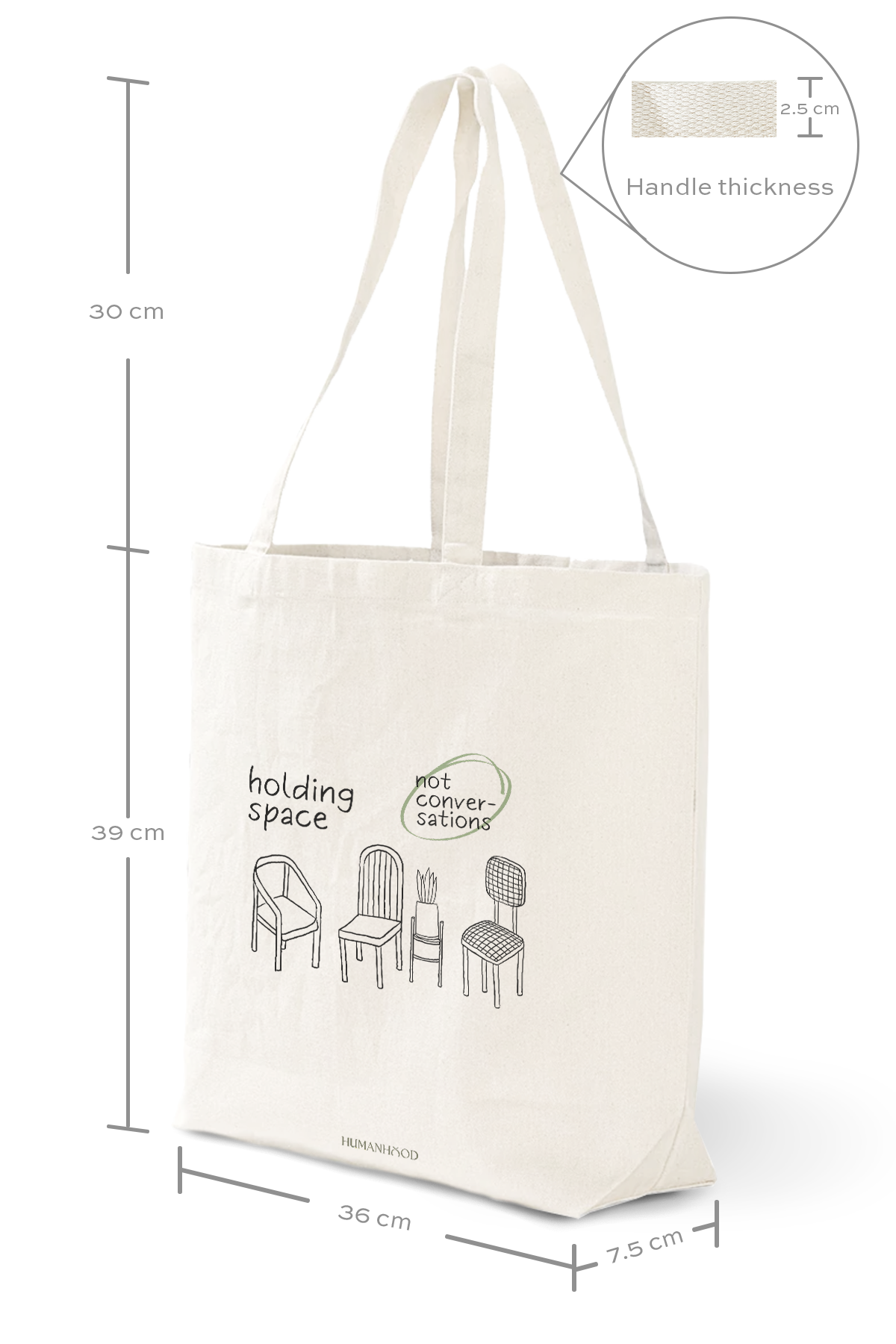 Holding Space Not Conversation Tote Bag